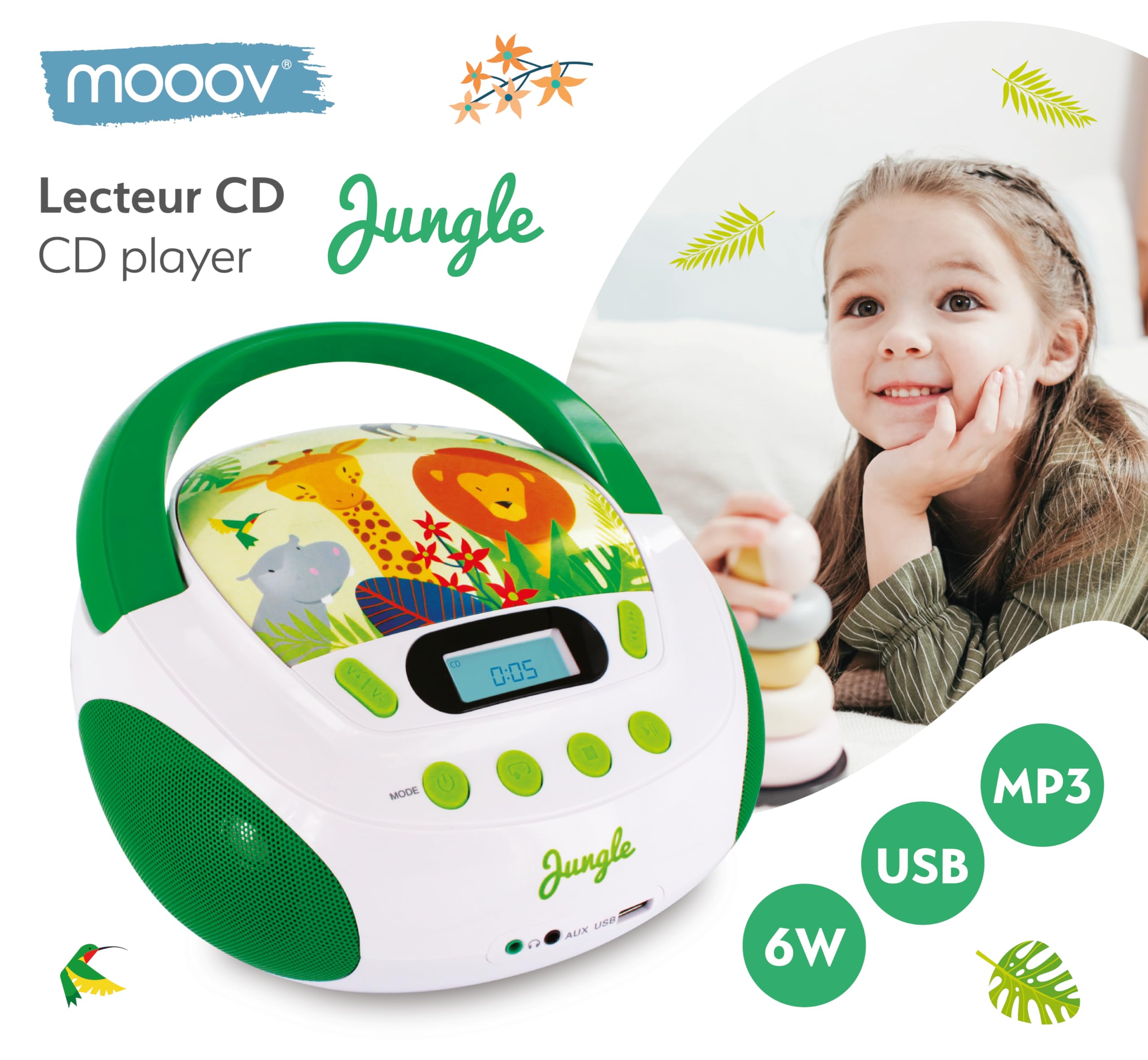Metronic Gulli przenośne radio/odtwarzacz CD/MP3