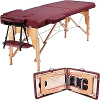 Vista 1 de Yaheetech Mesa de masaje portátil para pestañas, cama de spa, sofá de masaje, mesas de spa plegables ajustables de 2 pliegues con bolsa no tejida