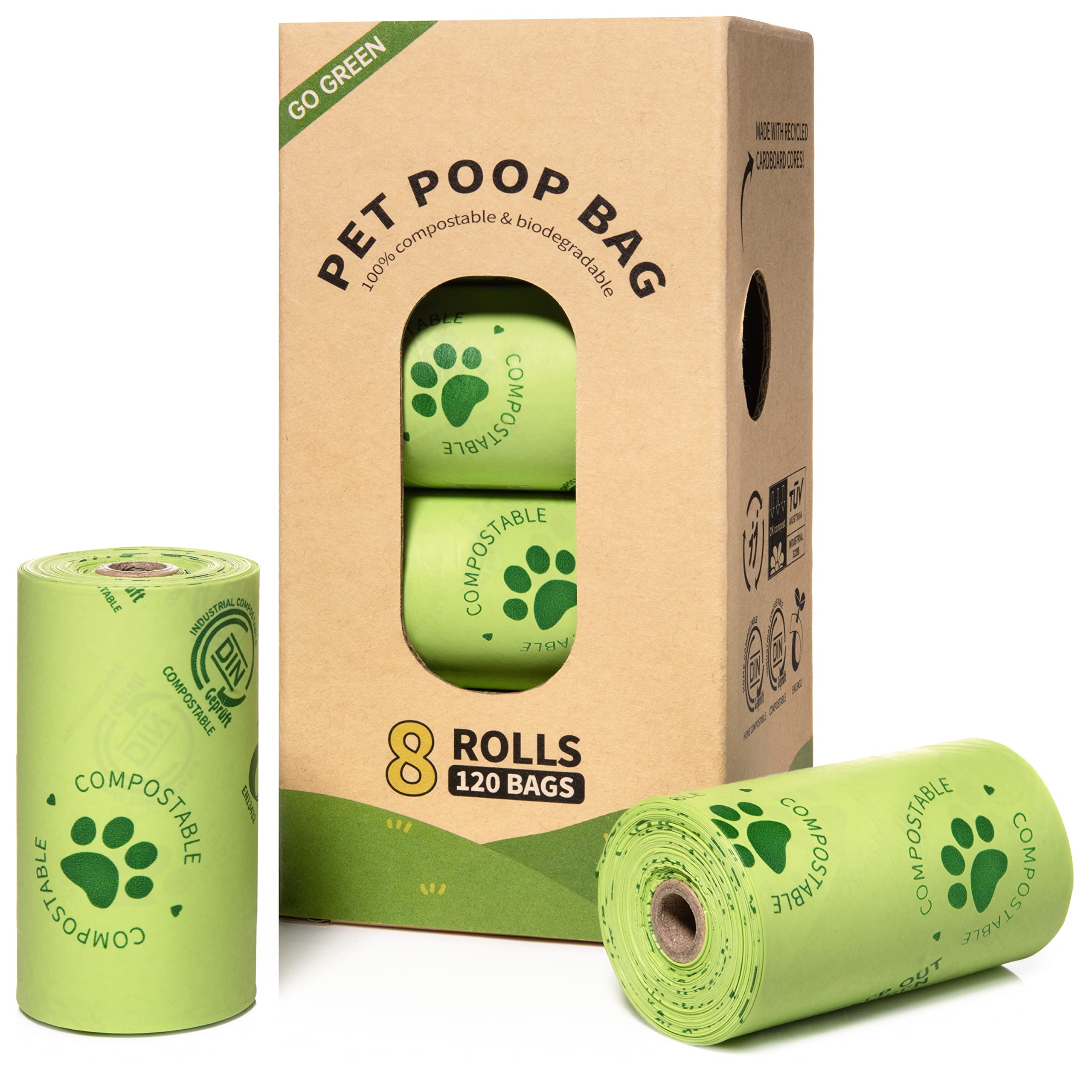 Biodegradable Dog Poop Bags 100 Certified Compostable 13 X