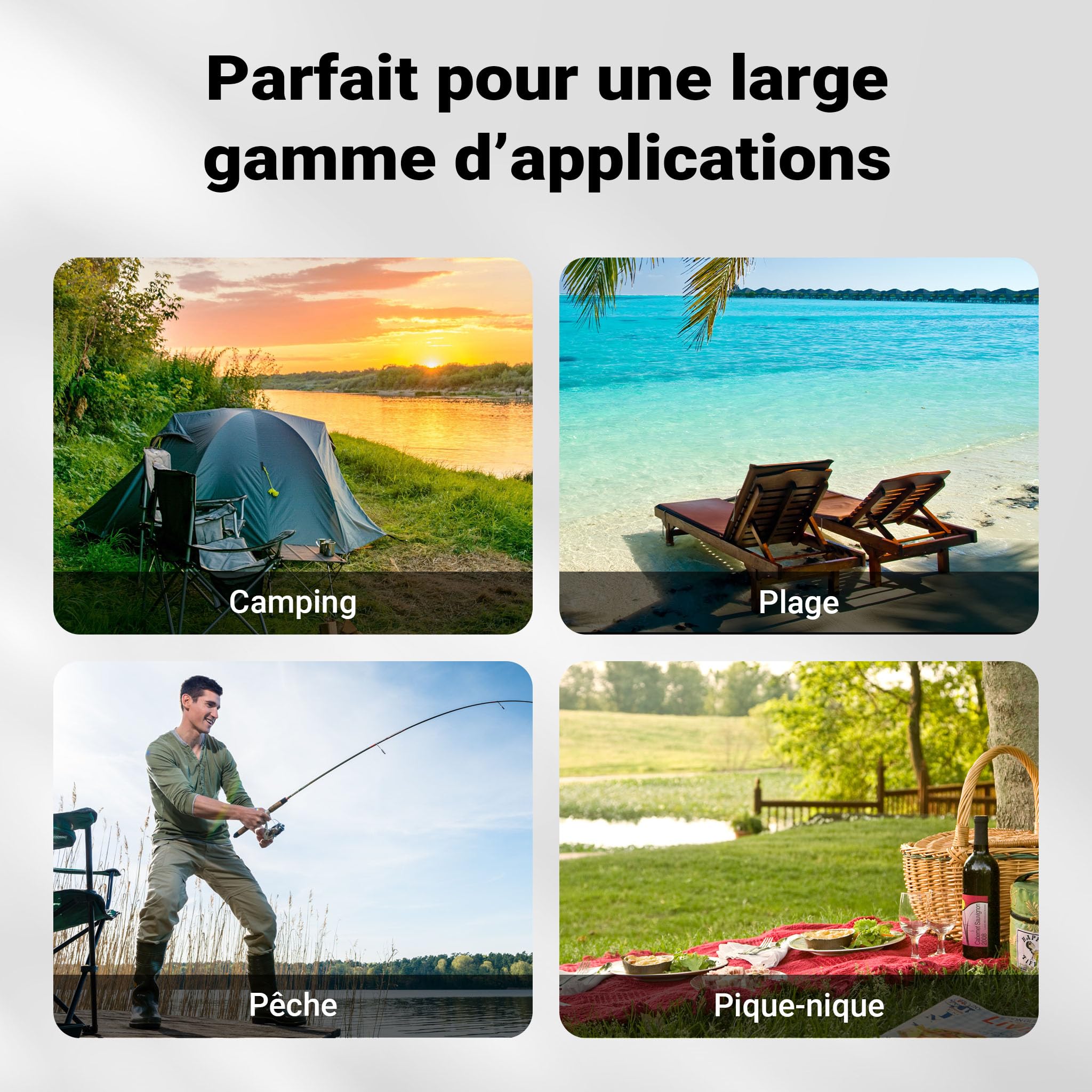 WilTec Parapluie de pêche XXL - 250 cm - Auvent avec Piquet Paroi latérale 2 Fenêtres - Parasol Abri vent & pluie Pare-soleil Tente du pêcheur