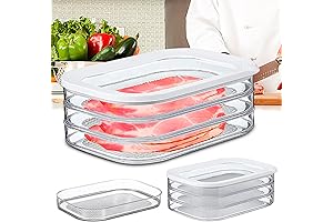 3-Layer Stackable Deli Meat Container for Fridge