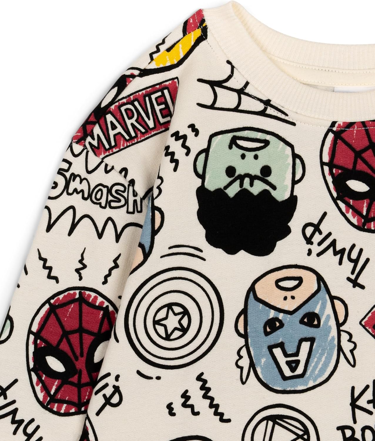 Marvel Avengers Boys' Fleece Sweatshirt and Jogger Set Toddler to Big Kid