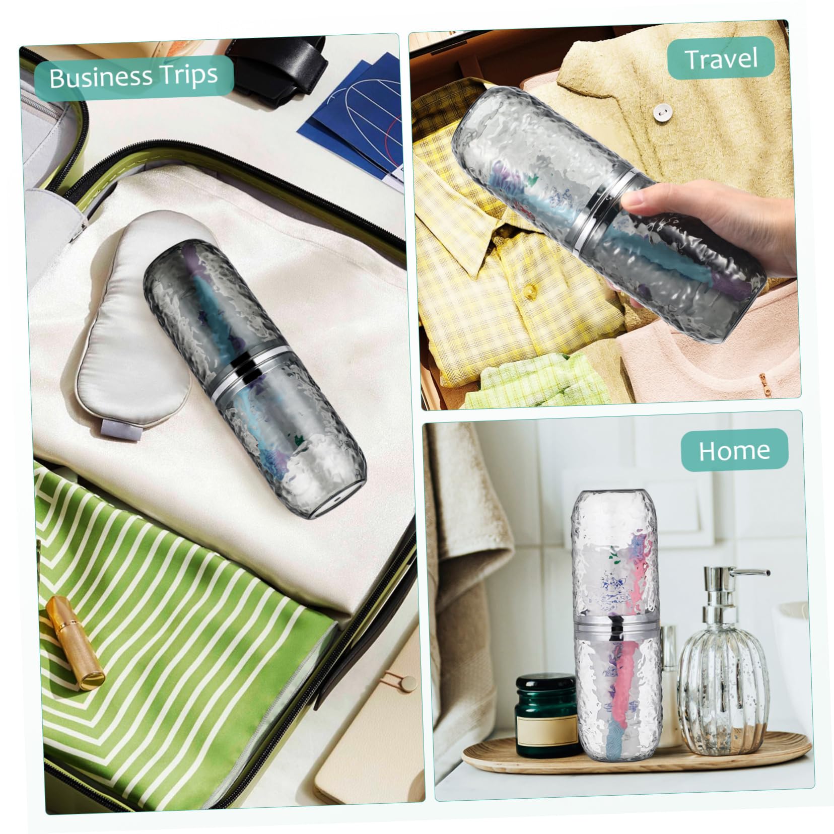 8 Pz Tazza Per Collutorio Da Viaggio Spazzolino I Portaspazzolini Da Viaggio Forniture Di Viaggio Contenitore Per Spazzolini Da Viaggio Accessori Da Viaggio Beavorty