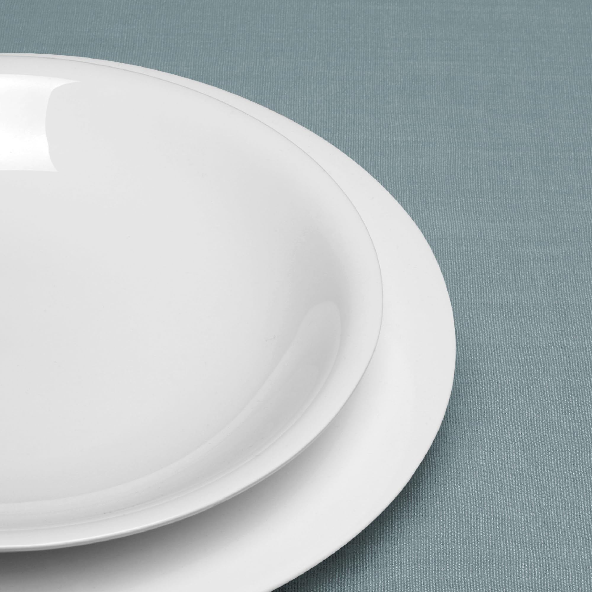 Alessi Agv29/2 All-time Assiette Creuse en Bone China, Set de 4 Pièces