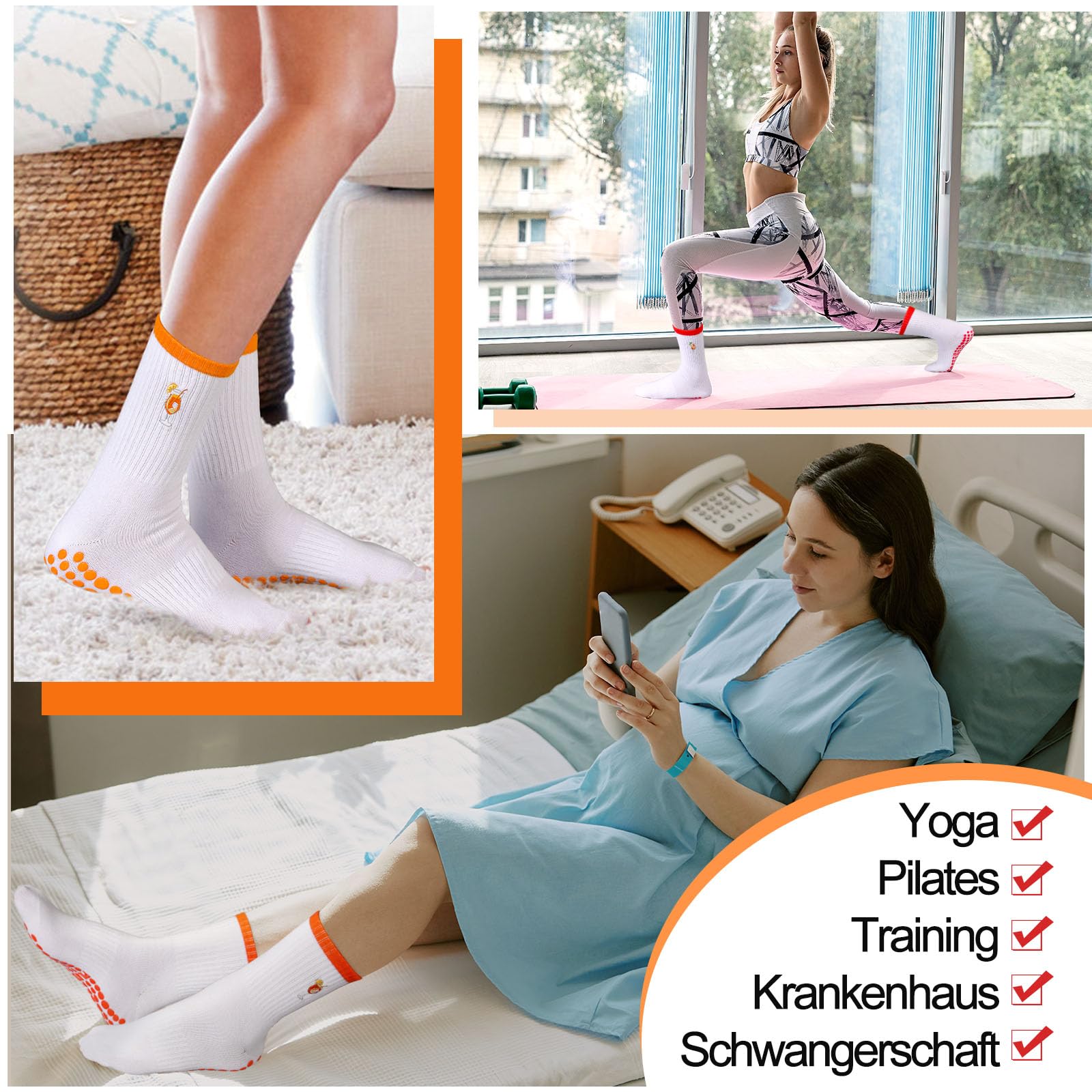 Boyiee 3 Paia Calzini da Pilates da Donna 35-42 Calze Antiscivolo Yoga Calzini Divertenti con Spritz Motivo Cocktail Regalo per Cocktail Compleanni Natale