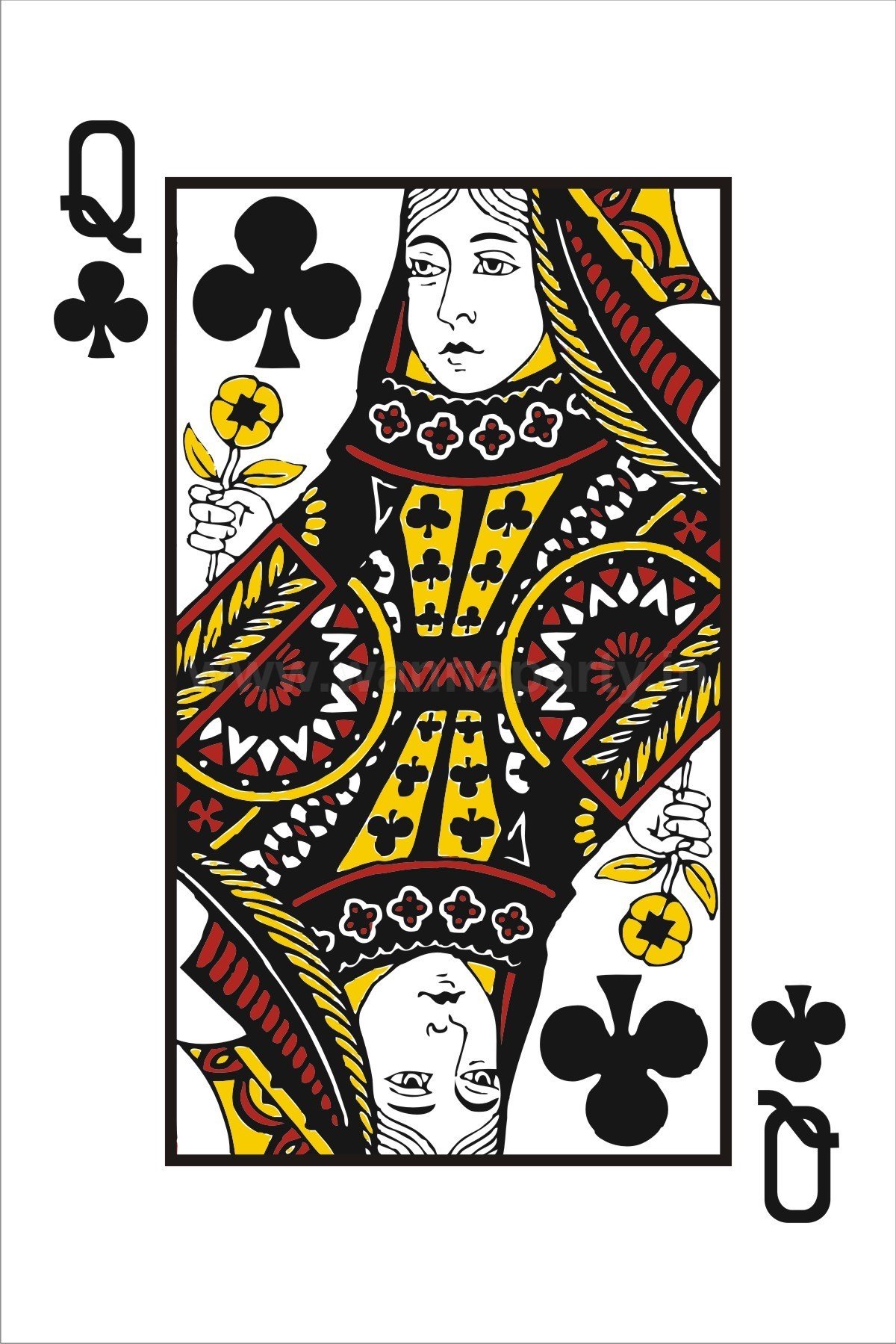 WP WANNA PARTY Kids Card Party Queen Cut-Out Placemat,Multicolor