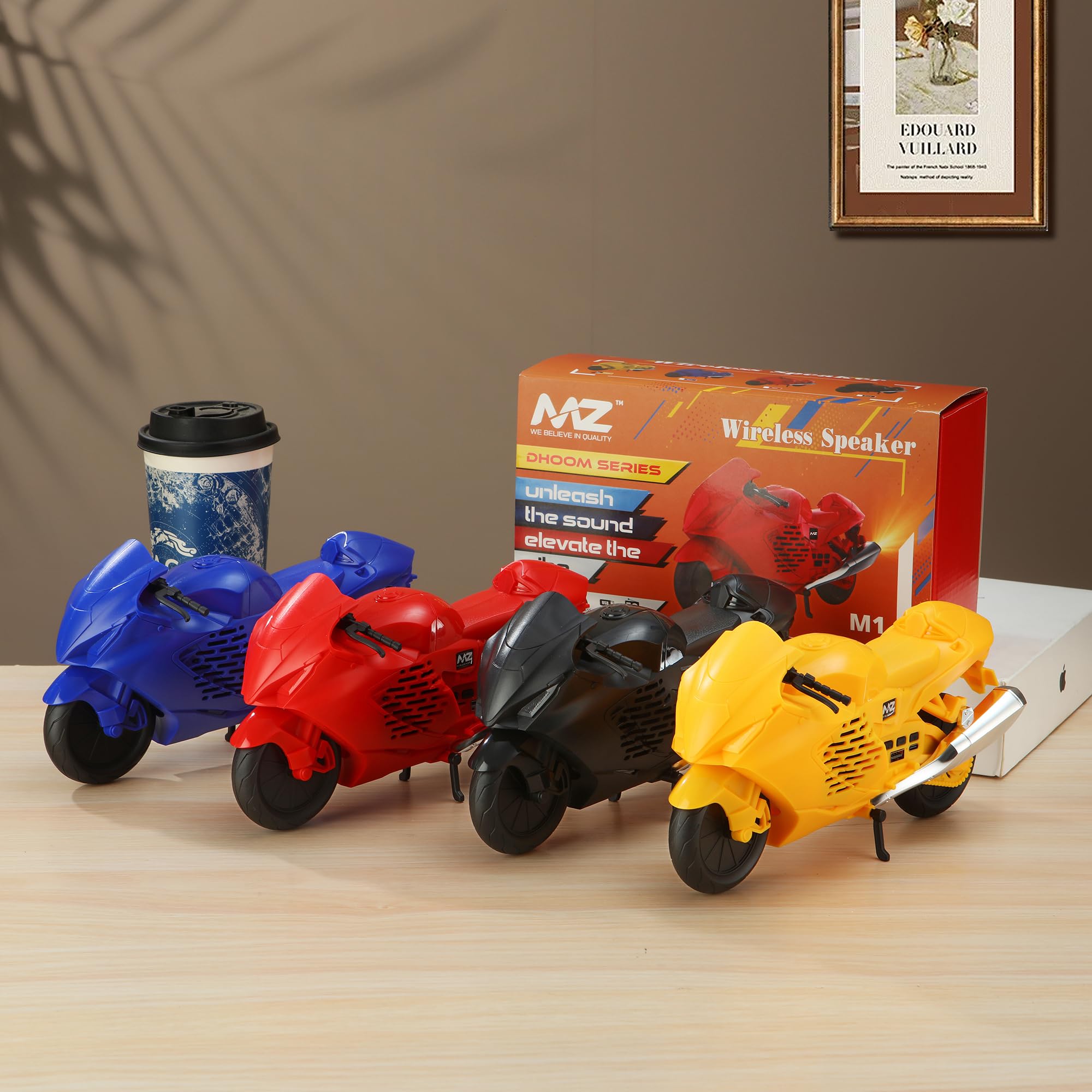 MZ M1 (Portable Bluetooth Speaker) Unique Sports Bike Design with