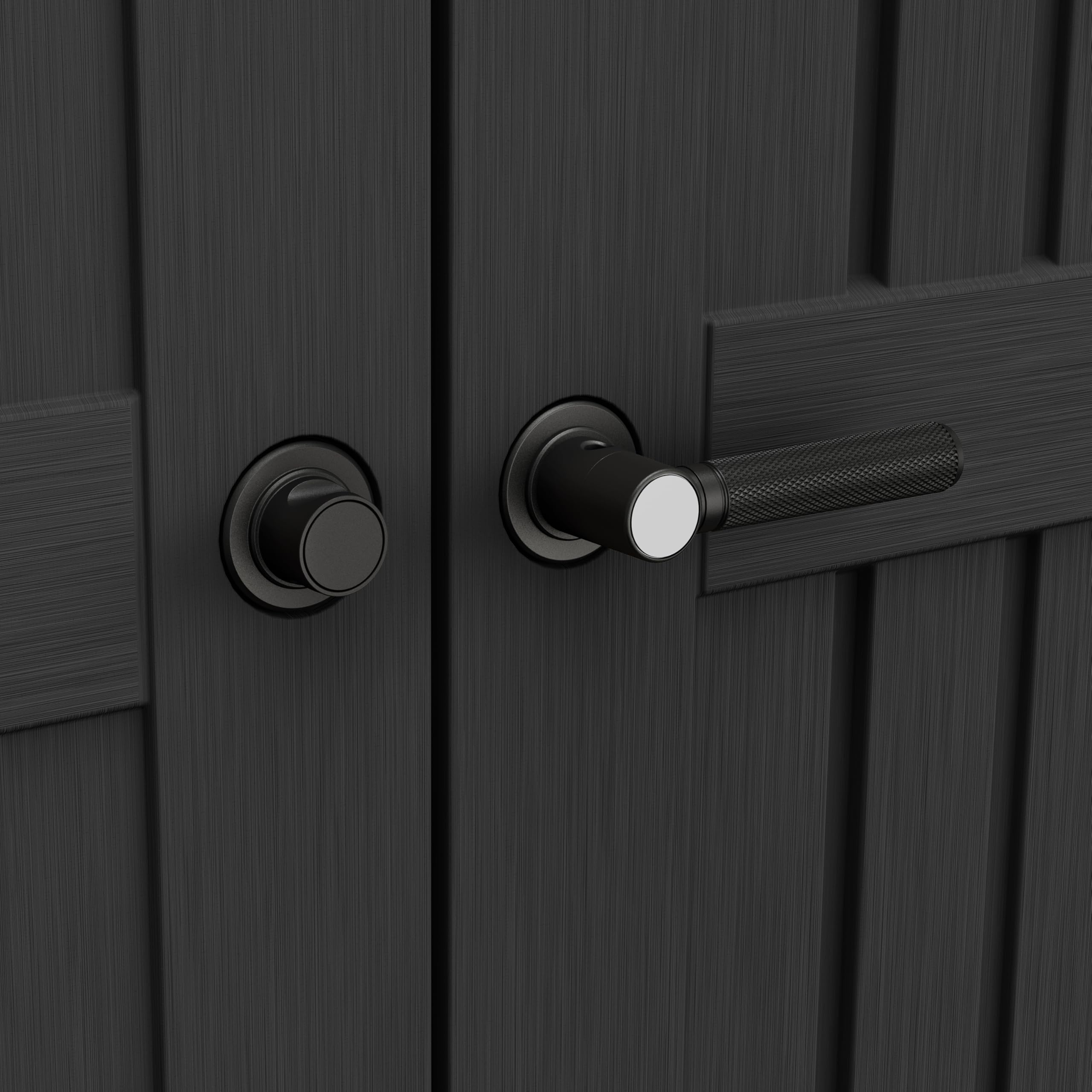 Keter Stronghold - Casetta da giardino, 108-7,7 m2, in resina e metallo, effetto legno, colore: antracite