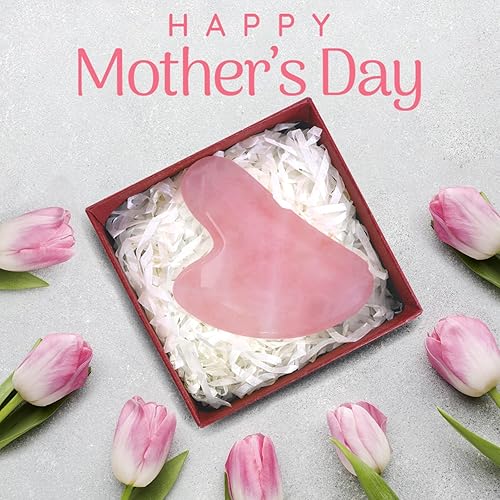 Miniatura 2 de BAIMEI Gua Sha Herramientas faciales Herramienta de masaje de cuarzo rosa para aliviar la fatiga y tensar la piel, palos de masaje manual para