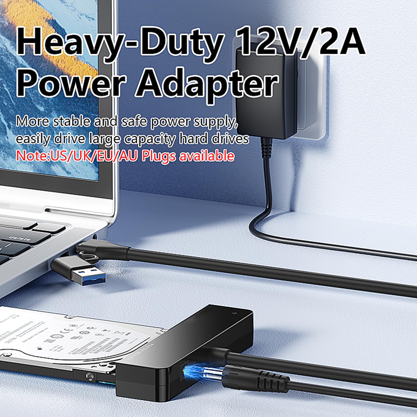 Cable adaptador USB para discos duros compatibles