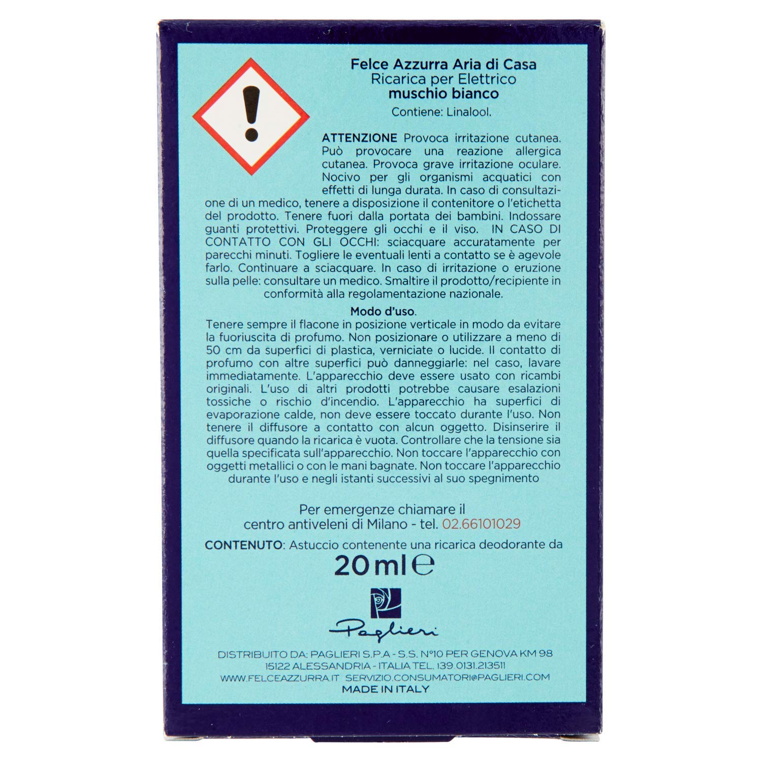 Felce Azzurra Elektryczny dyfuzor piżmo biały