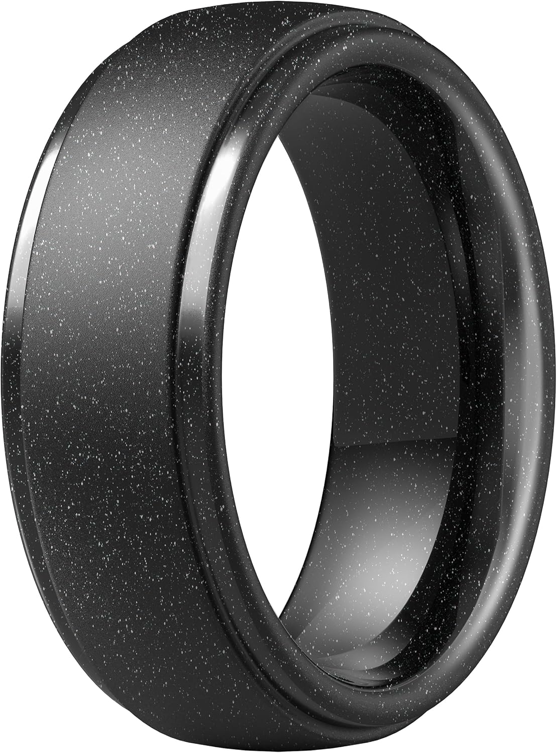 ThunderFit Silicone Men’s Wedding Rings, 10mm Wide 2.5mm Thick Rubber Wedding Bands, Variety Multipack 1/4