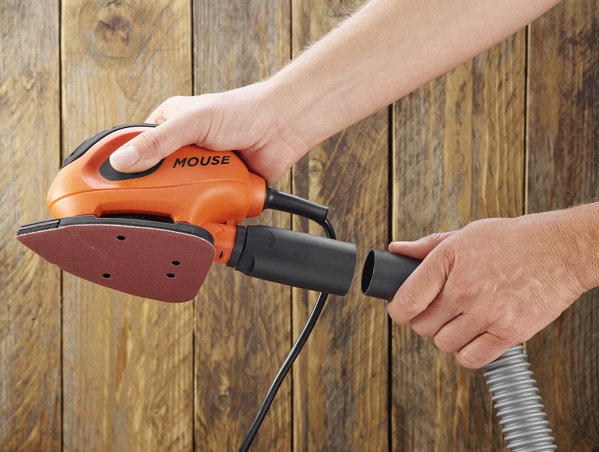 Black+Decker BEW230-QS - Disco abrasivo triangolare Mouse, 55 Watt, 133 x 95 mm