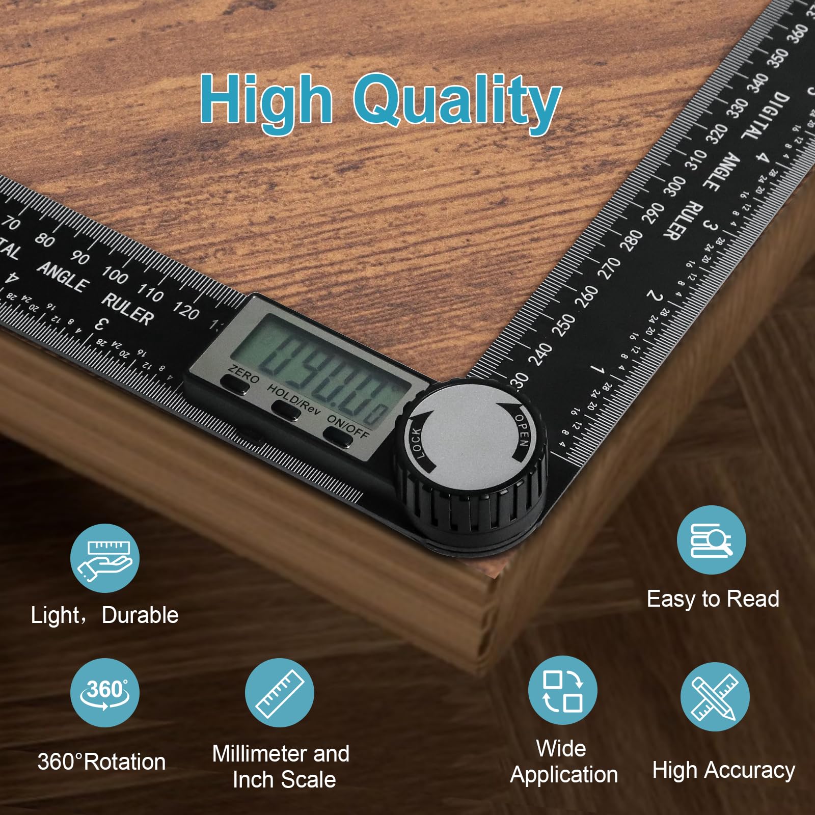 Digital Protractor Angle Finder - 7 Inch -6 Digital Protractor Angle Finder - 7 Inch -6