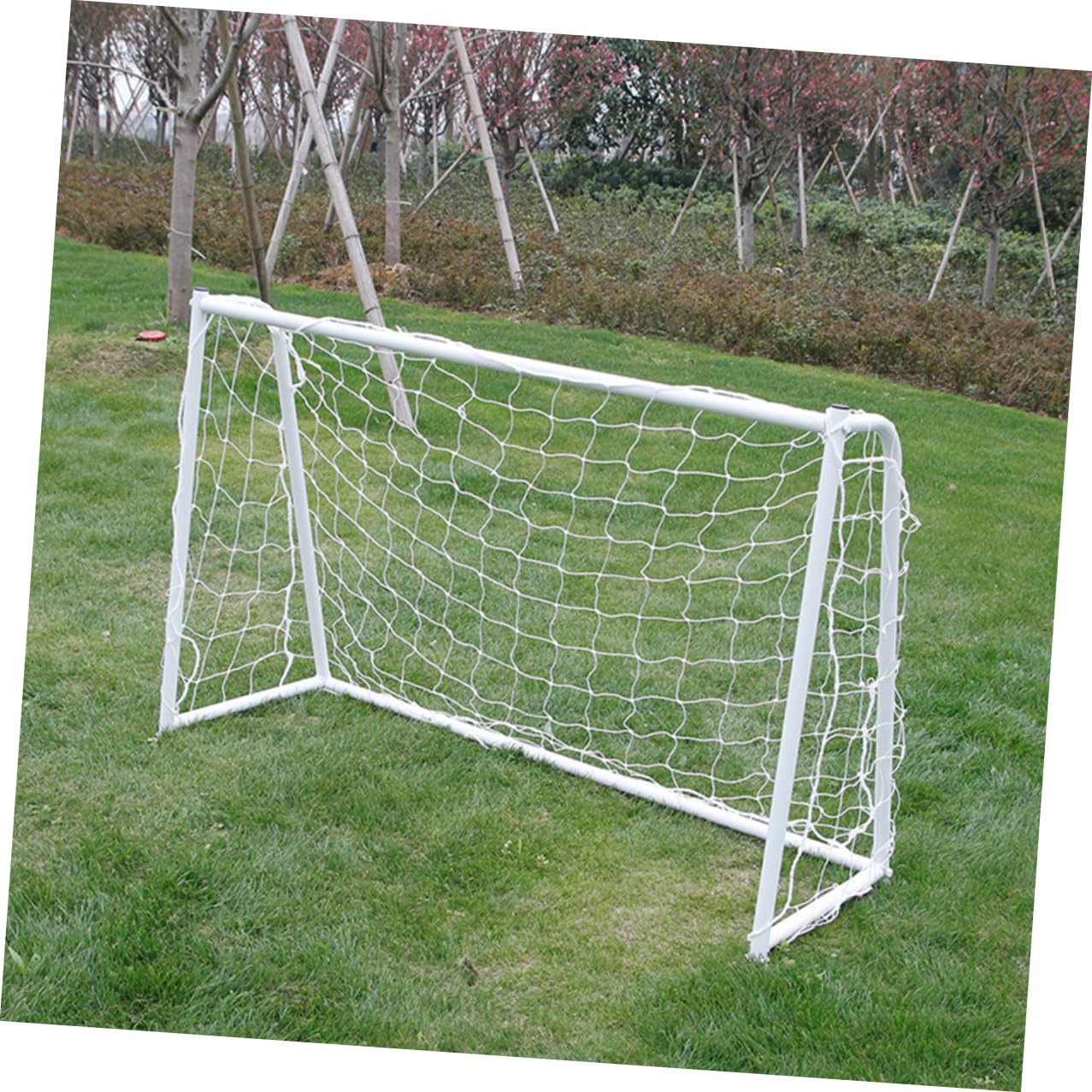 Red de Portería de Fútbol PE, 2 Piezas, Blanco para Entrenamiento