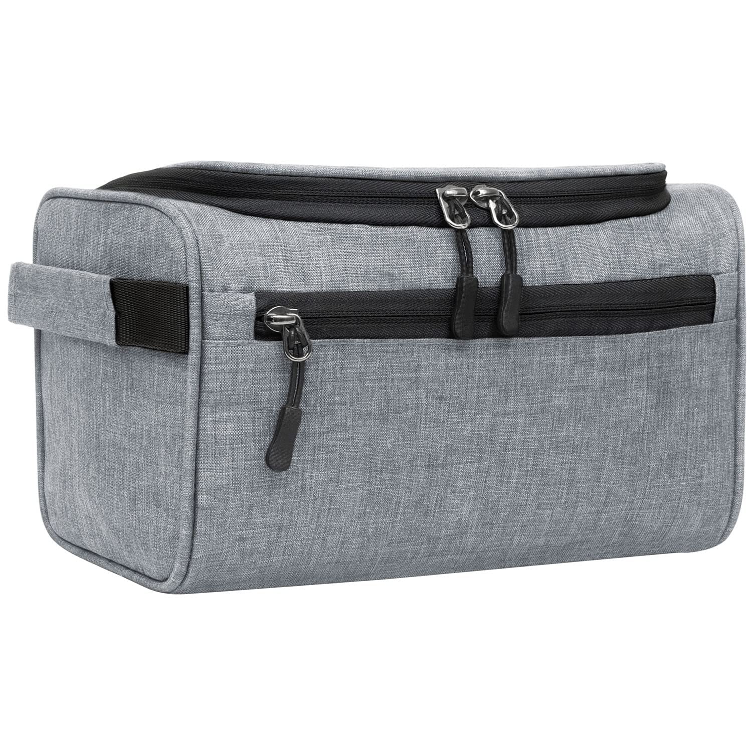 Organizer da viaggio da 6 cm, da appendere, kit Dopp per uomini, trousse per cosmetici da donna, grigio chiaro., Grigio, Organizzatore di articoli da toeletta