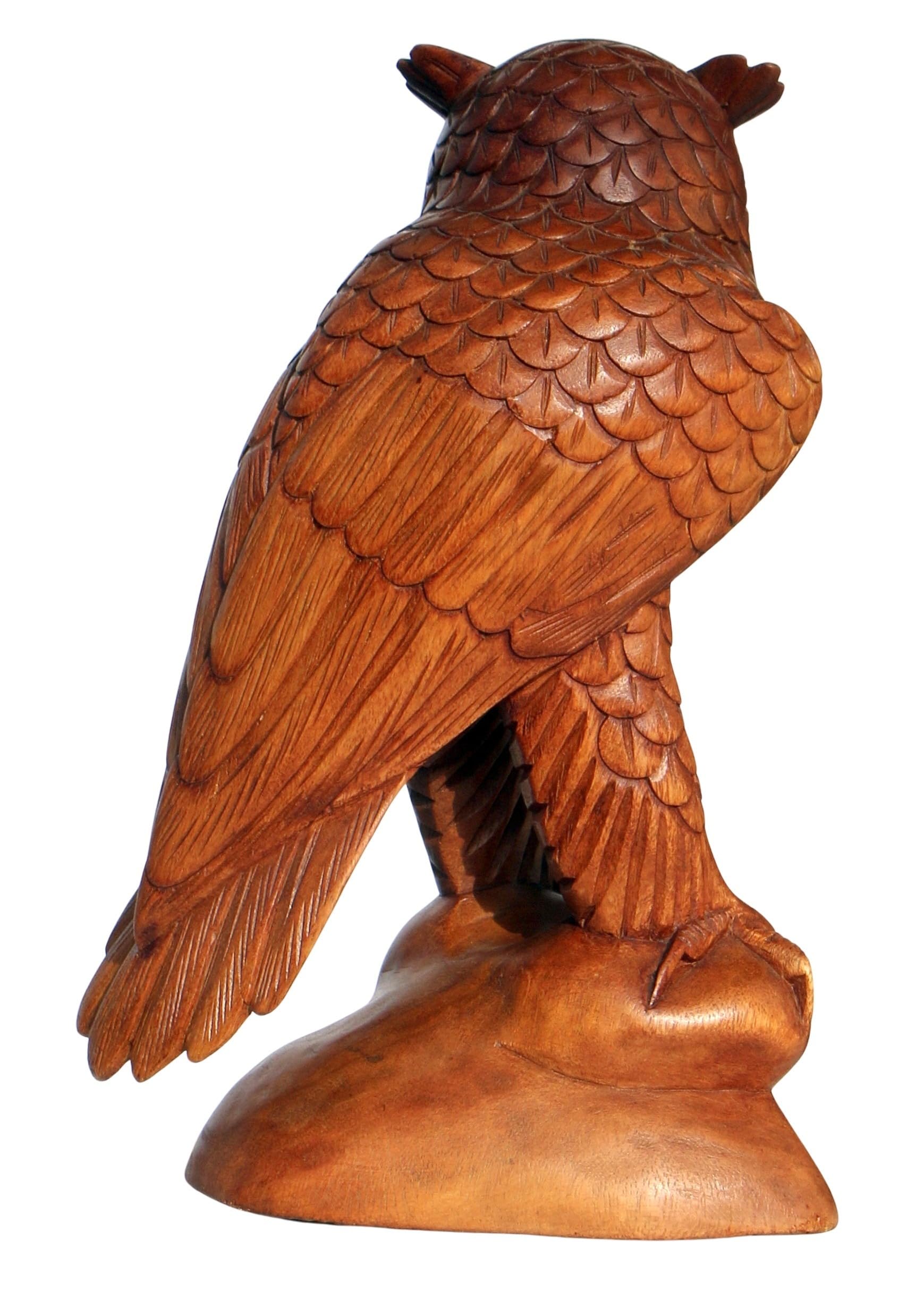 Holzfigur Bella 40 cm grande gufo in legno animali GREIF Uccello Kautz Uhu Owl eule29