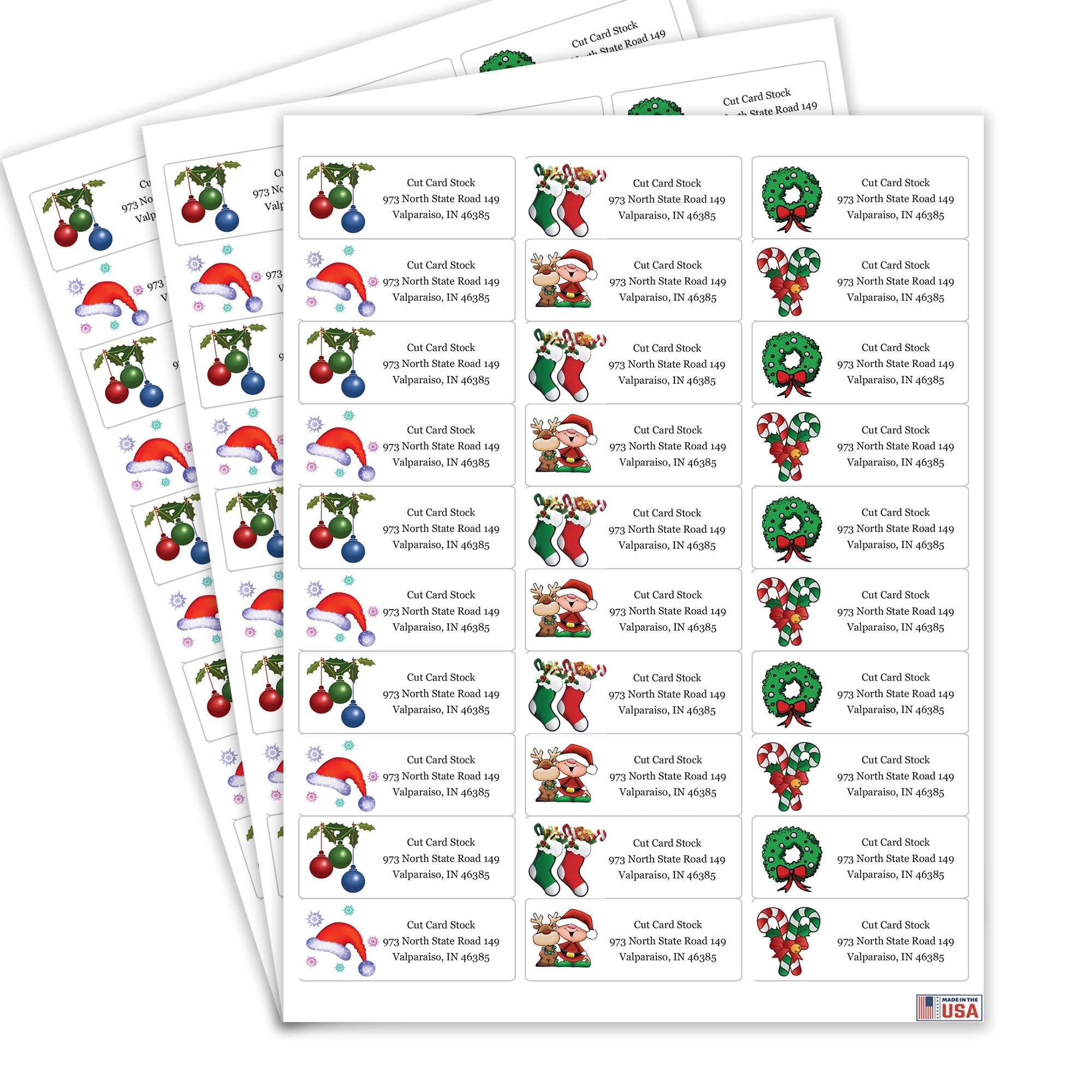 amazon-com-christmas-themed-personalized-return-address-labels-for-the-holiday-season-christmas-card-address-labels-1-25-envelope-seals-included-made-in-the-u-s-a-120-labels-office-products for Christmas Return Address Labels Free Printable Amazon.com : Christmas Themed Personalized Return Address Labels for The Holiday Season - Christmas Card Address Labels - 1.25