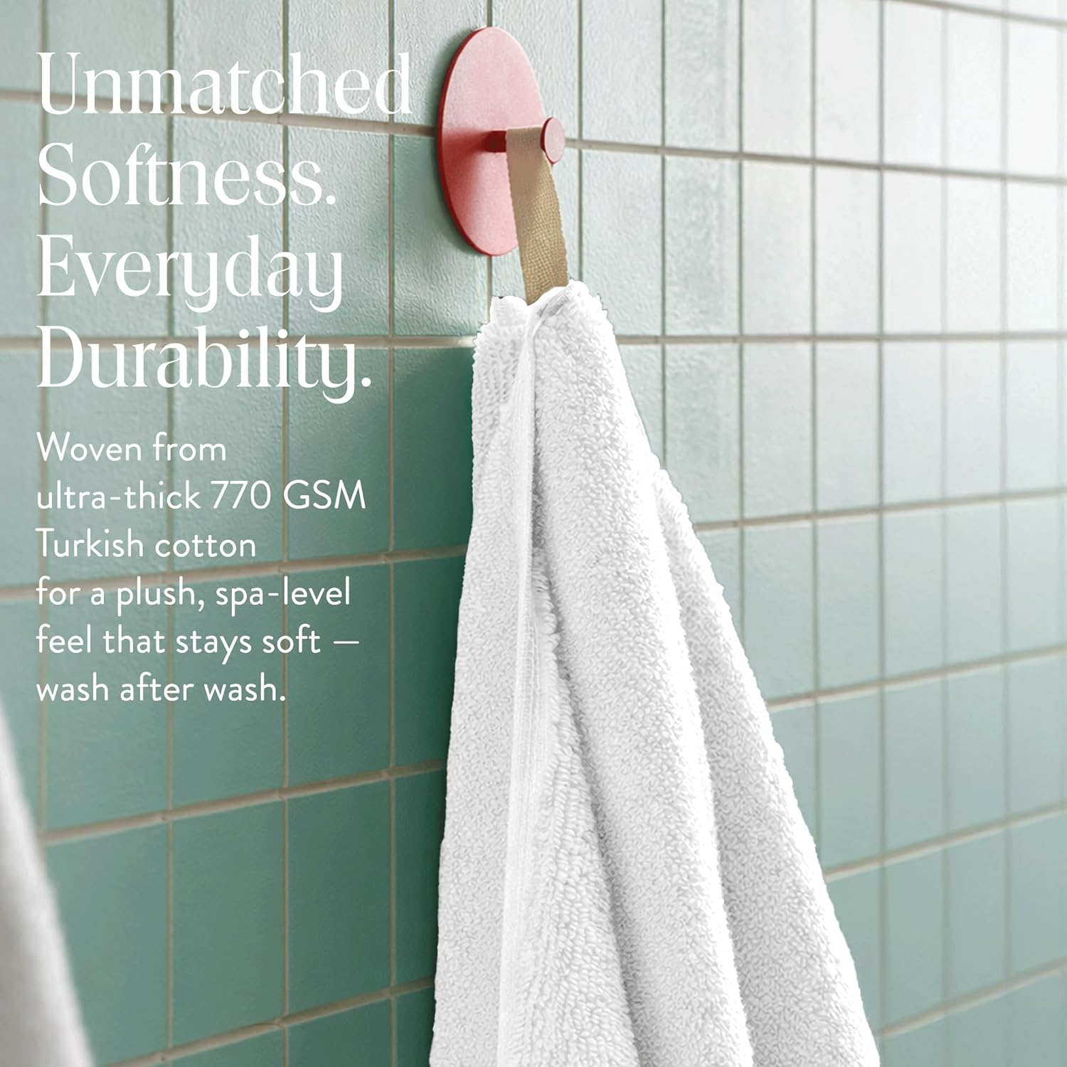 Brooklinen Super-Plush Bath Sheet and Hand Towel Set - 2 Bath Sheets 2 Hand Towels - Cotton, Highly Absorbent (Solid White)