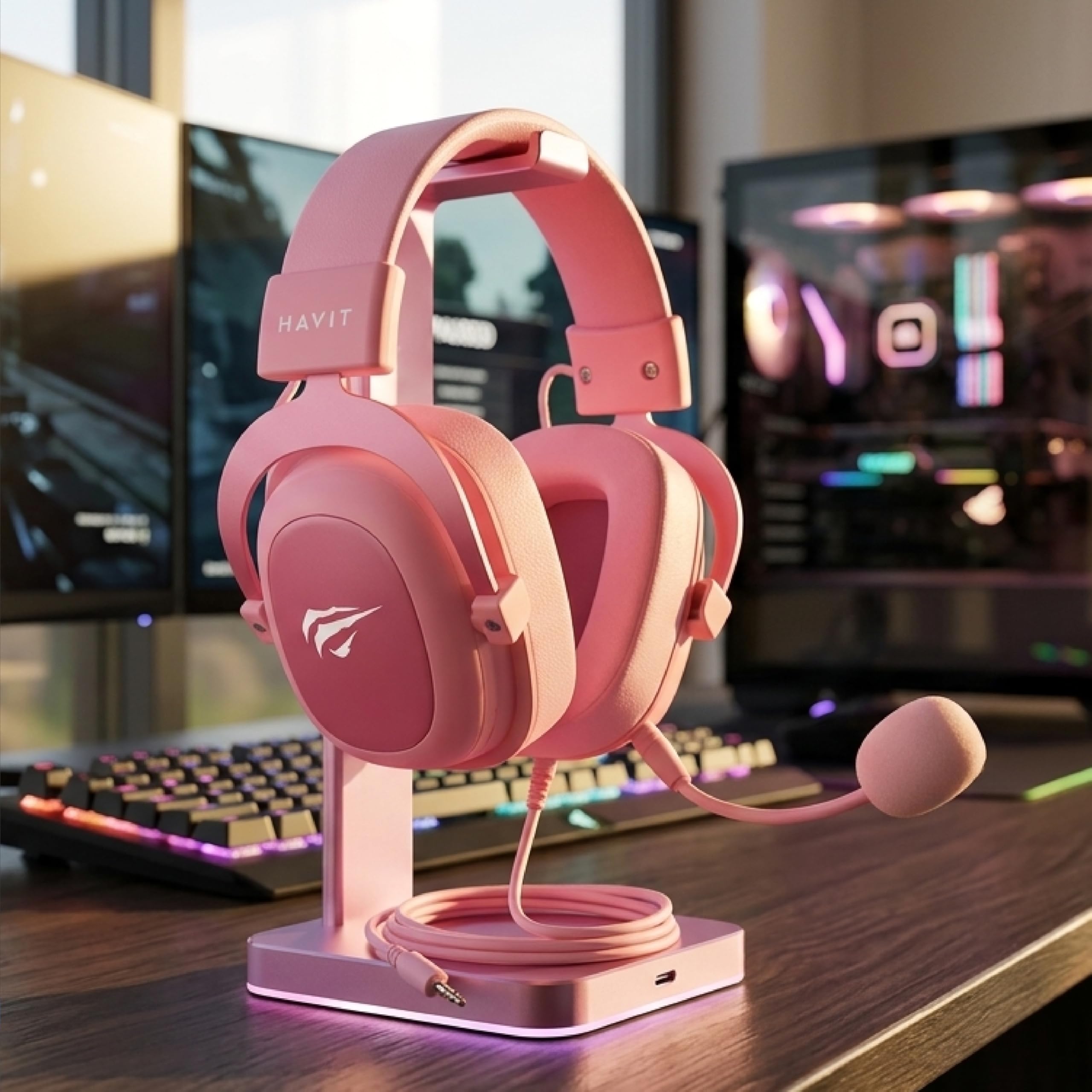 havit Casque de Jeu H2002D (Rose)