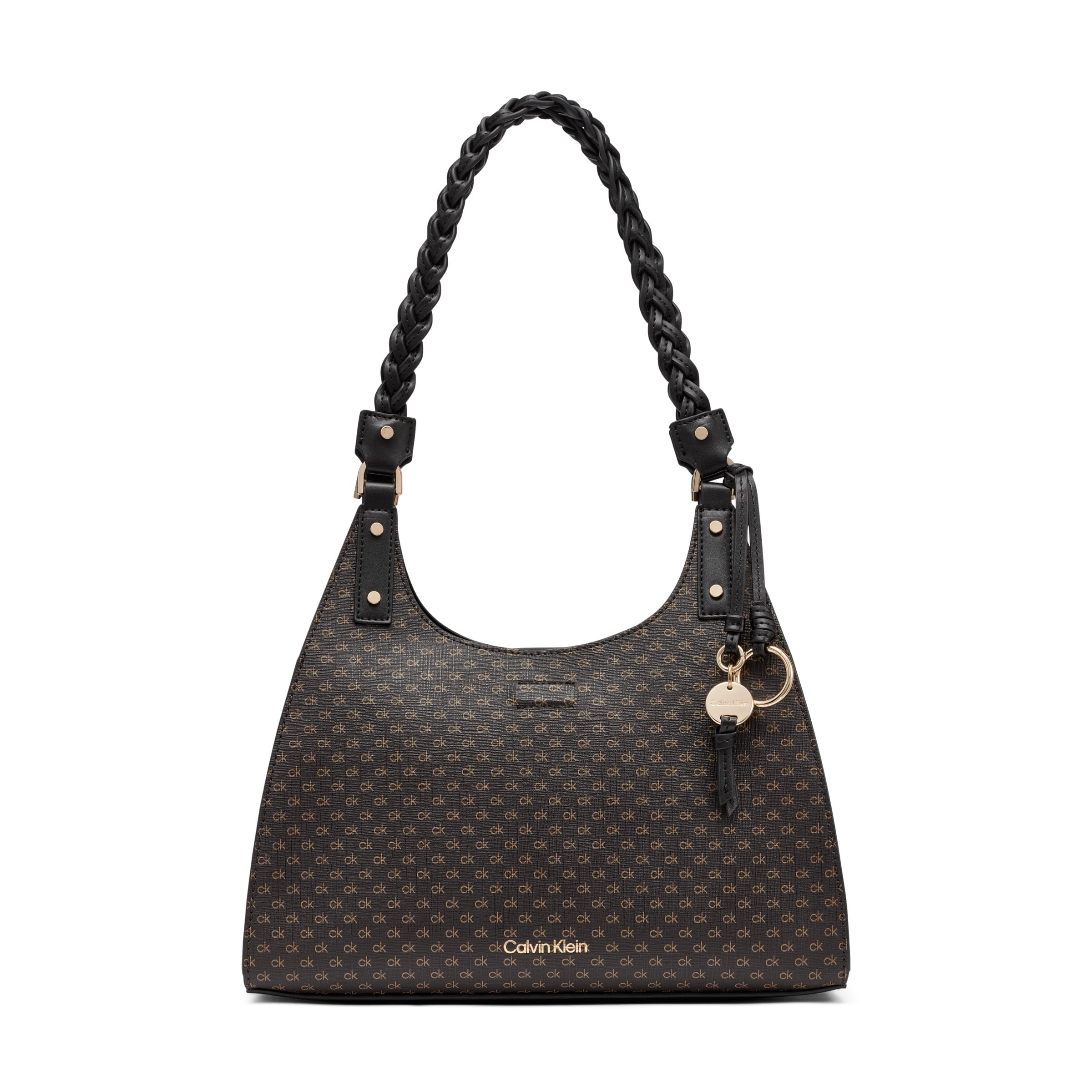 

                                                    Calvin Klein Shelly Novelty Satchel, Brown/Khaki/B