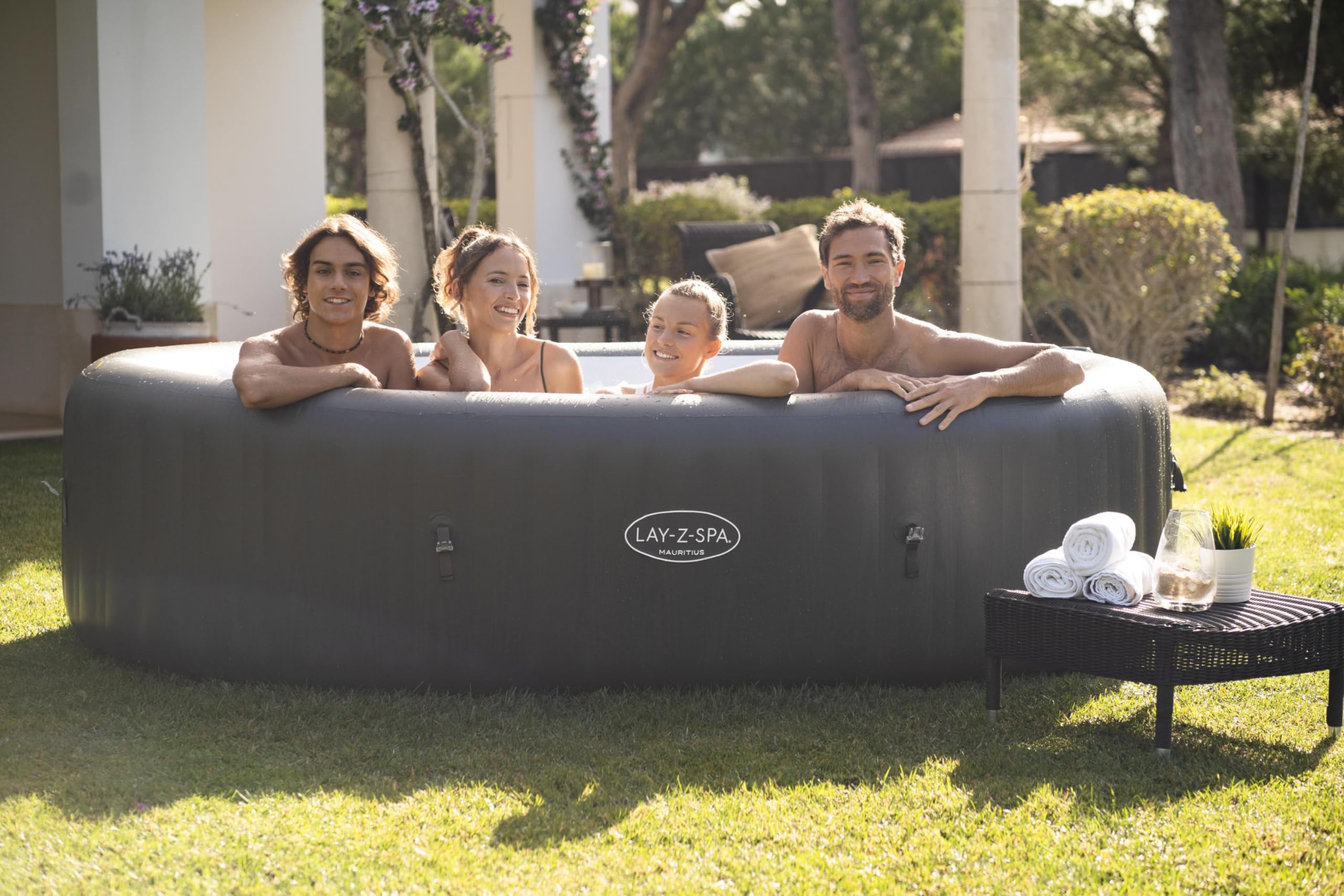 BESTWAY SPA Hinchable Lay-Z-SPA Mauritius Smart 270x180x71 cm Gris