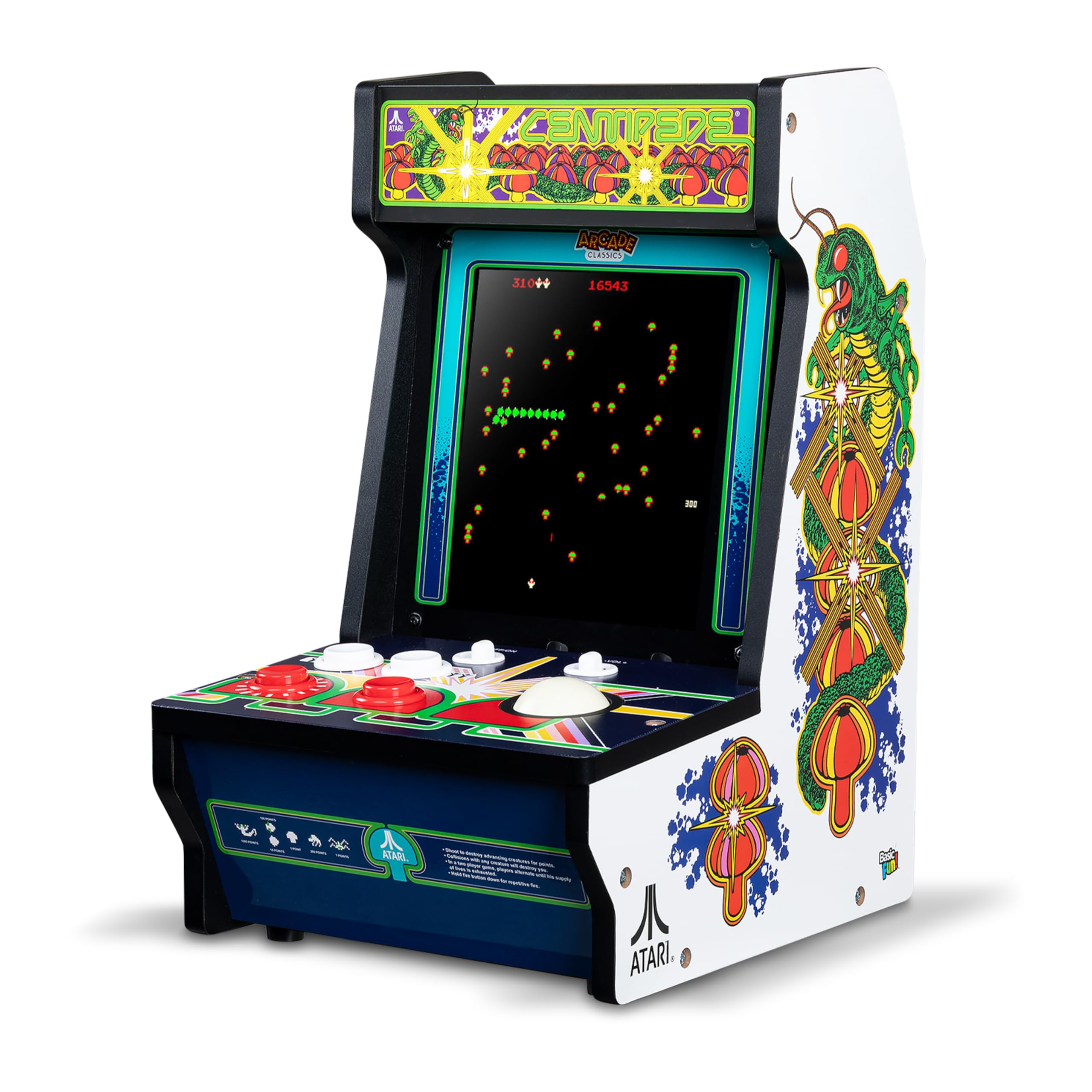 Arcade Classics - Atari Centipede Counter Series Game Machine, 5