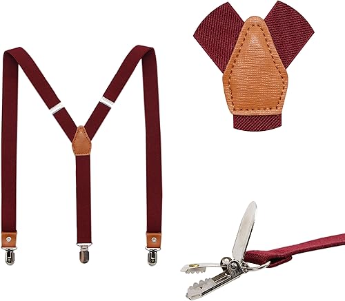 Miniatura 2 de Conjunto de tirantes y corbatín preatado para niños y hombres, casual y formal