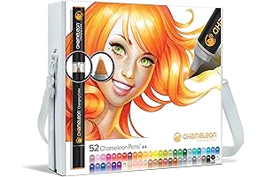 Chameleon Pens - Complete Set of 52 Vibrant Colors for Artists and Designers