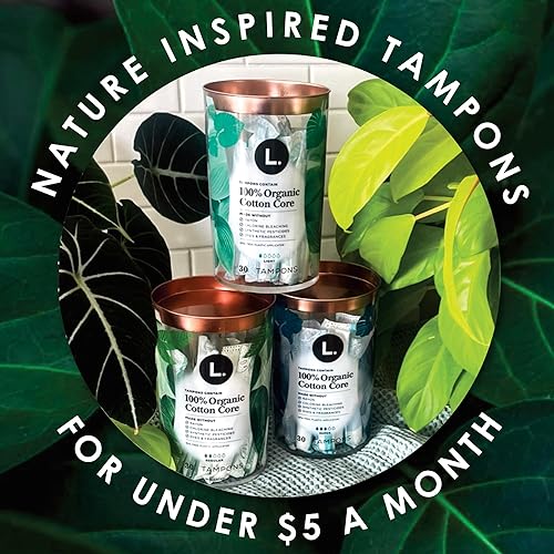 Miniatura 6 de L. Paquete múltiple de tampones de algodón orgánico, regular + súper 42 unidades x 2 paquetes (84 unidades en total)