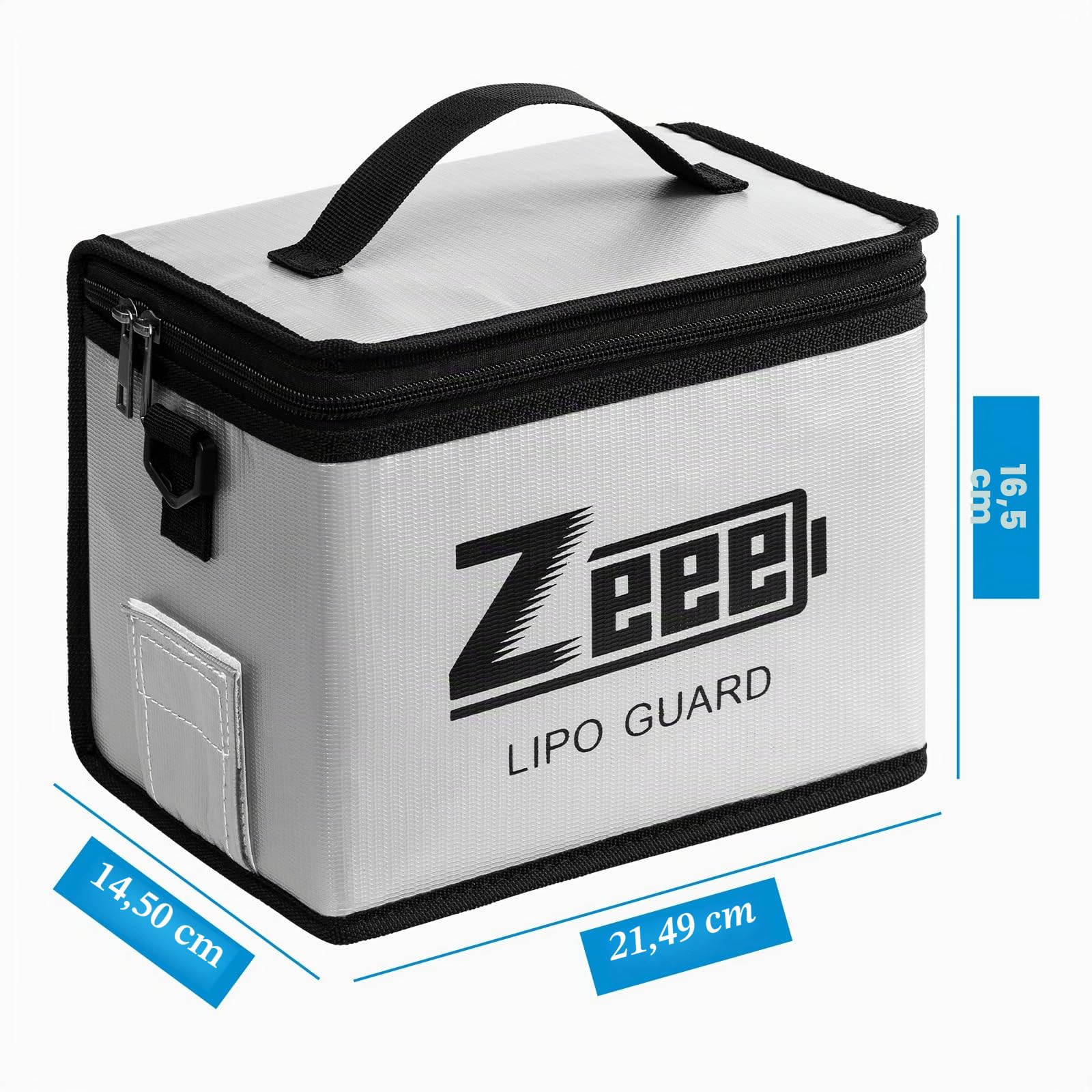Zeee Borsa di Sicurezza della Batteria Lipo, Lipo Safe Bag di Grande Capacità per lo Stoccaggio a prova di Fuoco ed Esplosione di Batterie Lipo.