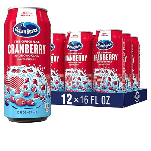 Ocean Spray® Cranberry Juice Cocktail Juice Drink, 16oz can (12 Pack)