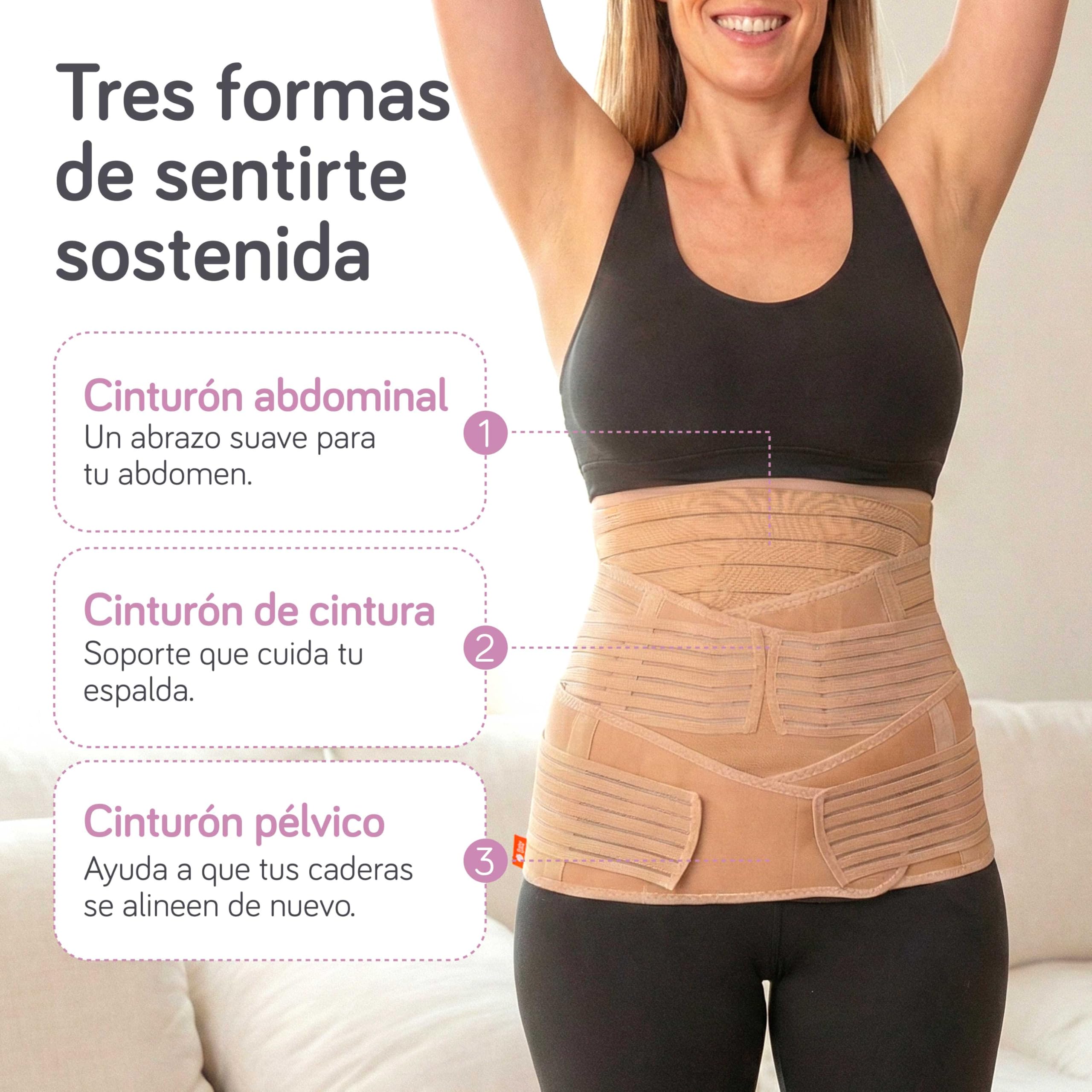 Baby Uma Faja Postparto para Recuperación Abdominal 3-en-1 - Fajas Postparto, Faja Postparto Cesárea, Ligera & Transpirable, Fácil de Poner y Quitar