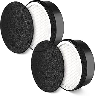 LV-H132 Replacement Filter Compatible with LEVOIT LV-H132 Air Purifier, Pre Filters, H13 True HEPA Filter, Activated Carbon Filter, Part # LV-H132-RF, 2 Pack