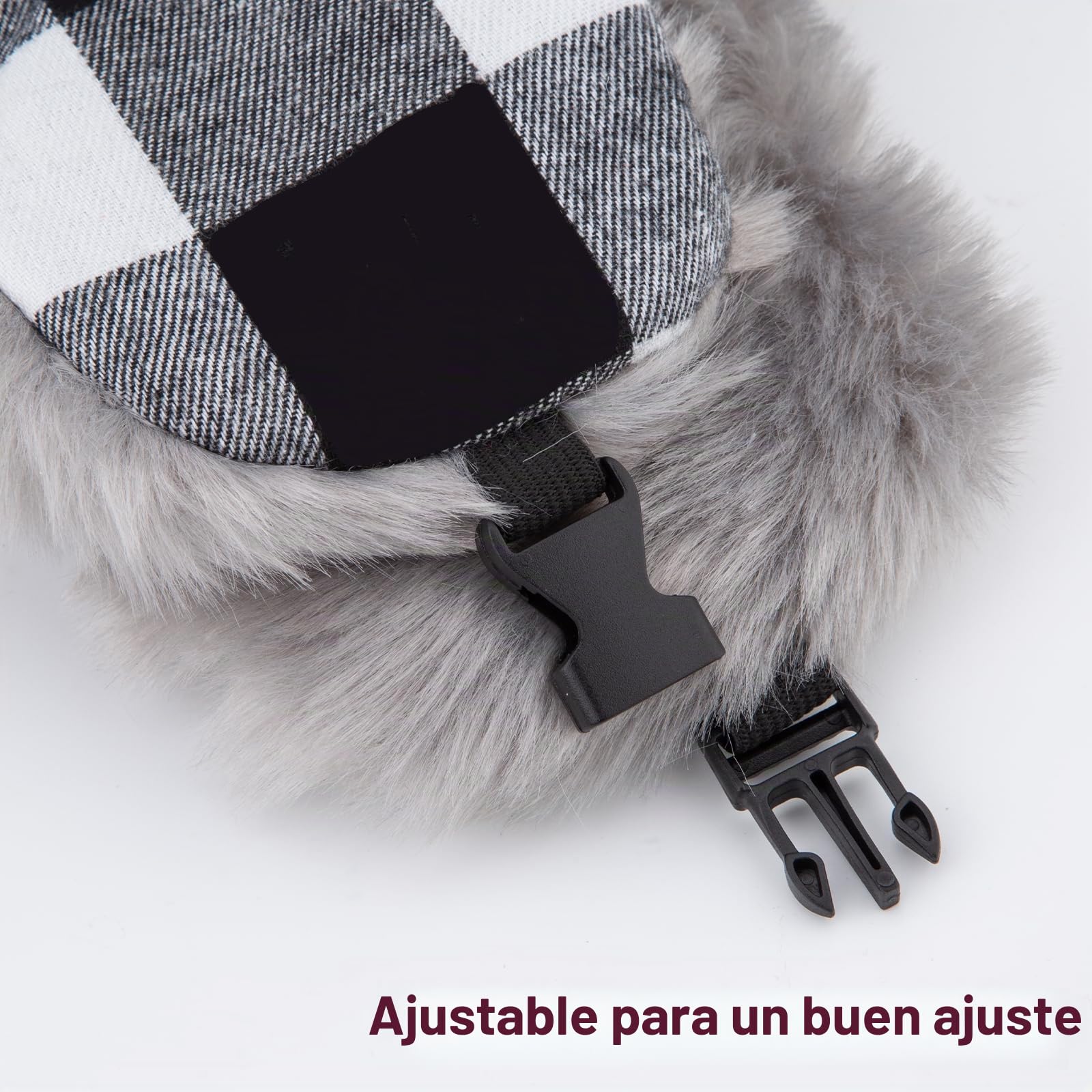 nonmon Sombrero de Trampero Unisex Impermeable Invierno Cálido Gorro de Aviador Ruso Bombardero de Piel Sintética con Orejeras y Mascara para Hombres Mujers Actividades al Aire Libre Esquí
