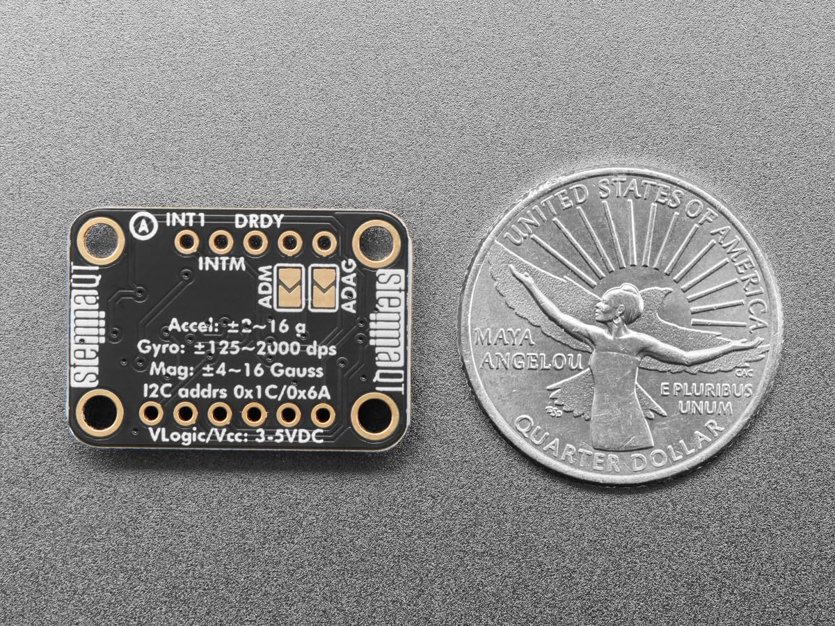 Adafruit LSM6DSOX + LIS3MDL, Präzisions-IMU, 9 DoF, STEMMA QT/Qwiic, 4517