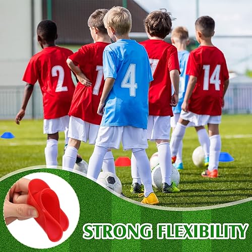 Miniatura 35 de Hanaive 100 mini conos de fútbol para ejercicios deportivos, conos de disco de agilidad de 5 pulgadas con accesorios para entrenamiento de fútbol