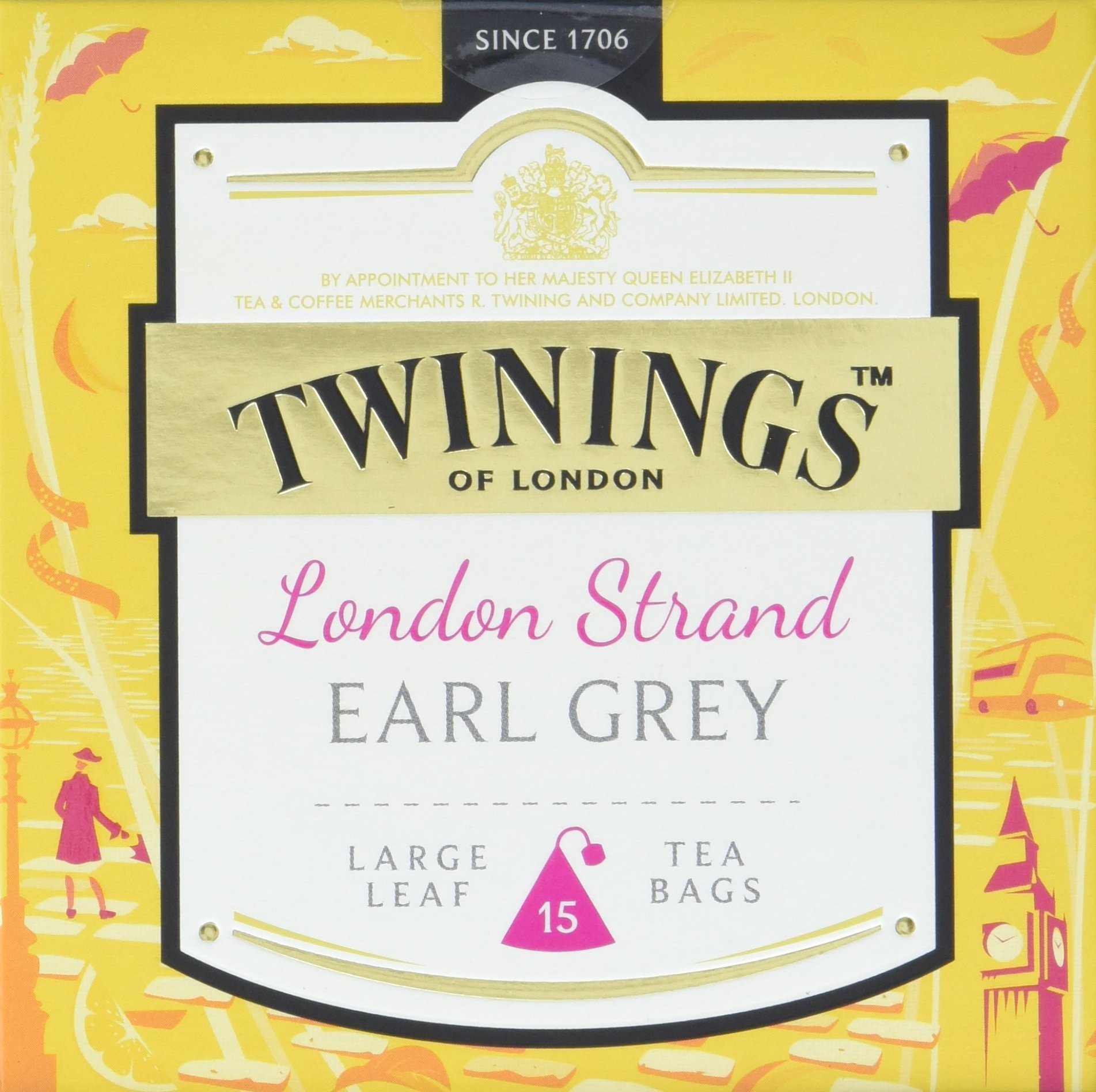 Twinings London Strand Earl Grey, 2Er Pack (2 X 37,5 G)