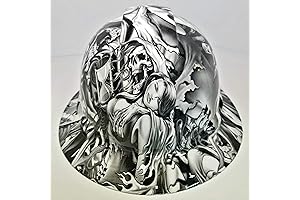 Specially Crafted Pyramex Wet Works Hydro Dipped Ratcheting Hardhat: The Soul Reaper