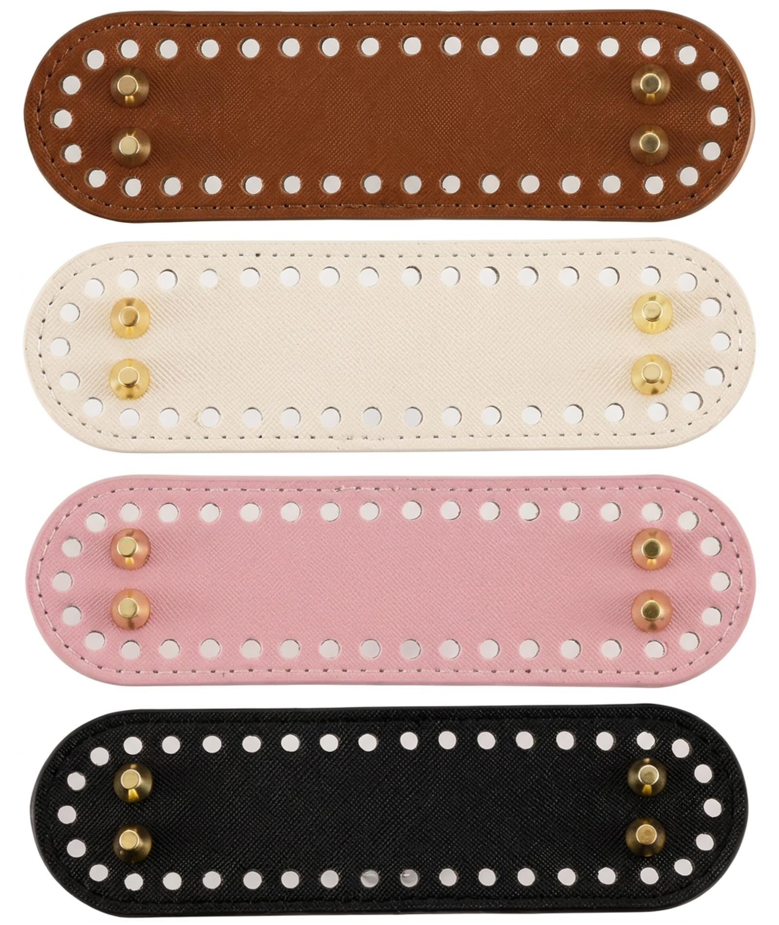 4 PCS Crochet Bag Making Kit, Bag Making Accessories Bag Making Kit for Crochet Style Transformation and Handbag Repair, Bag Making Materials, Craft Base for Crochet Projects, Black Brown Beige Pink-image-40