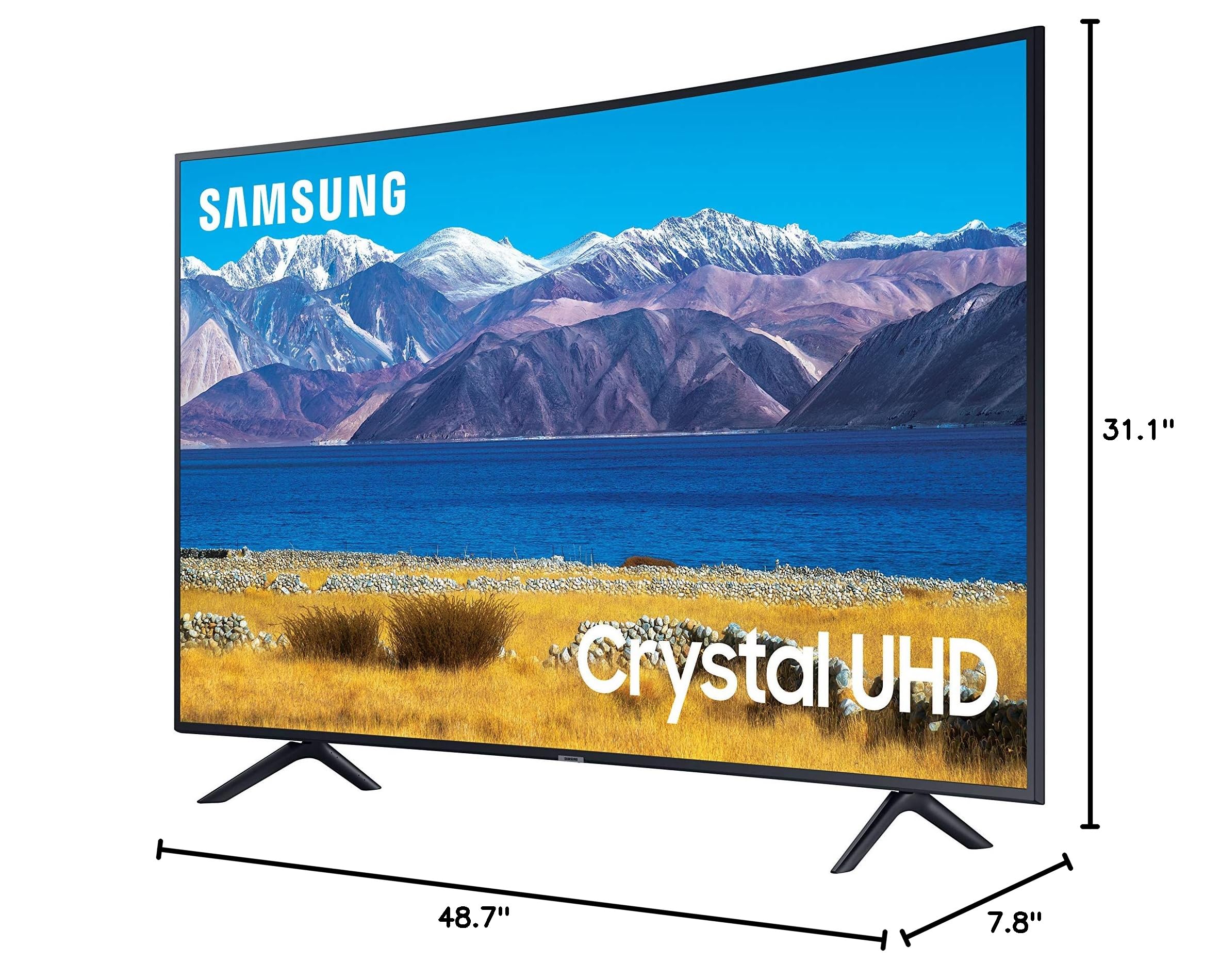 SAMSUNG 55-inch Class Curved UHD TU-8300 Series - 4K UHD HDR Smart TV With Alexa Built-in (UN55TU8300FXZA, 2020 Model) + Samsung HW-Q600C 3.1.2ch Soundbar w/Dolby Audio, Q-Symphony, (Newest Model)