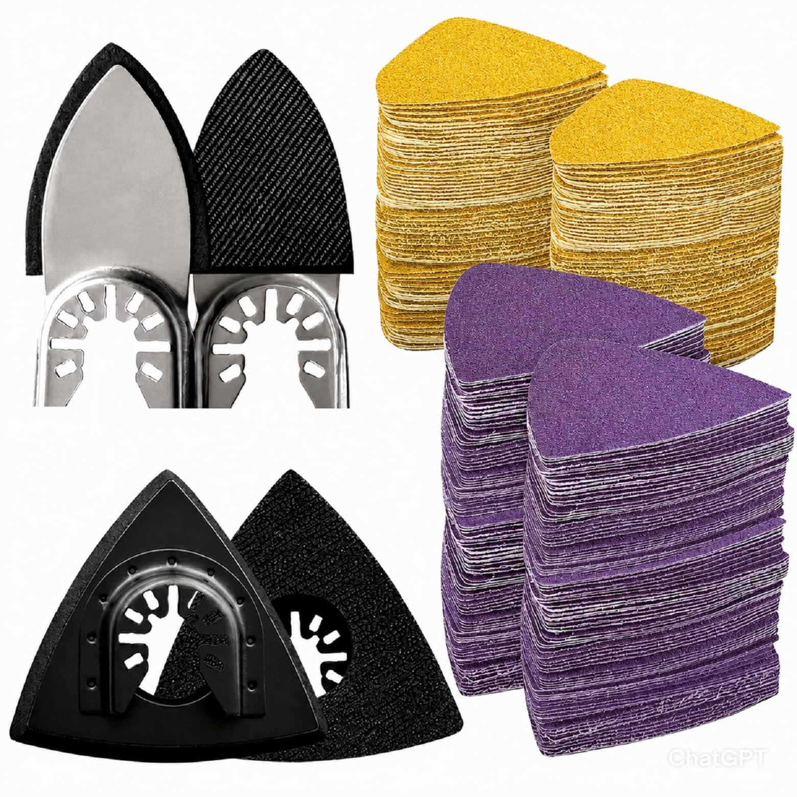 Oscillating Tool Sanding Pad Kit - 106 Pcs -13