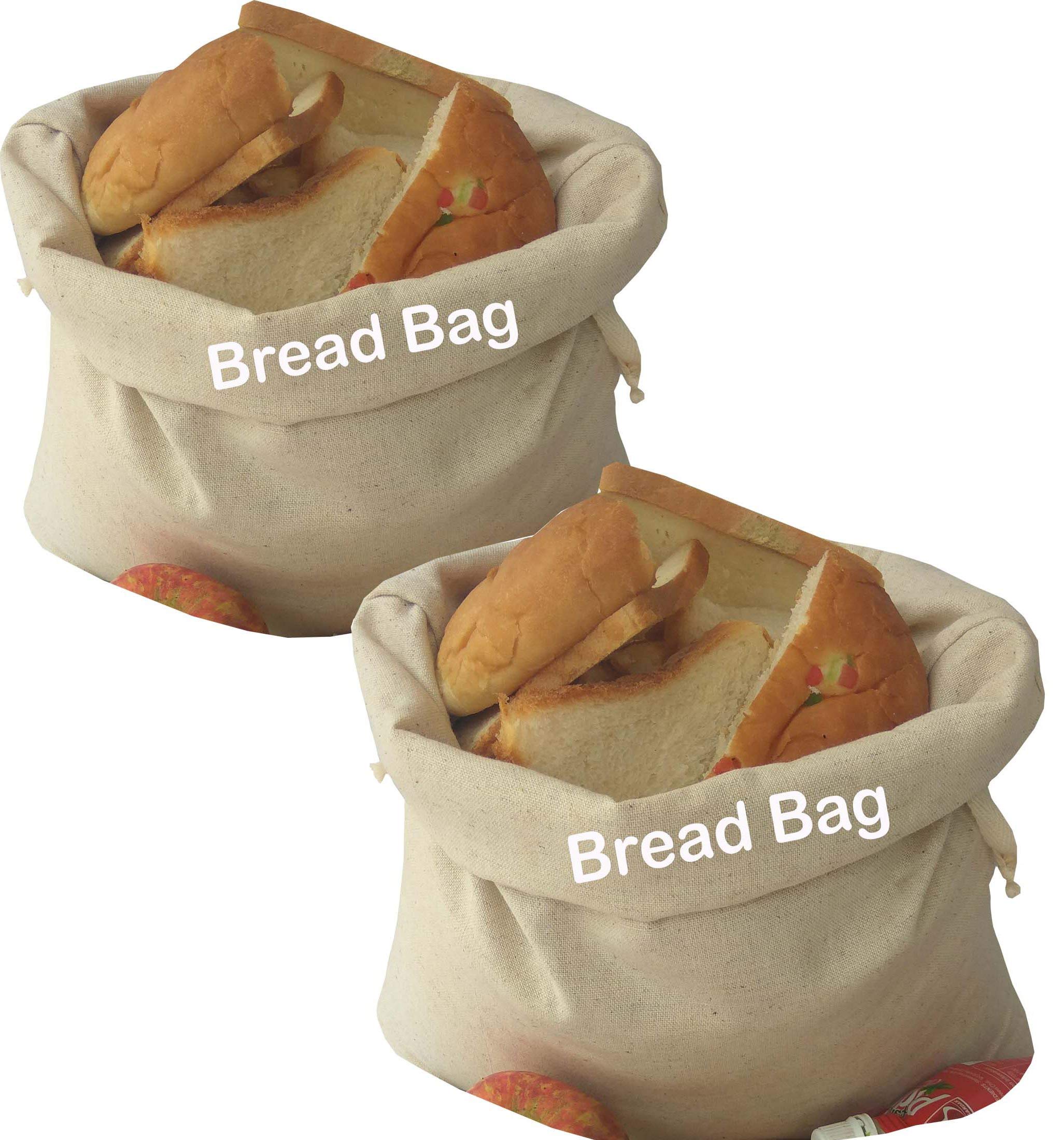 Buy Bread bags, Bread Storage Bags for homemade bread, Set of 2,Large