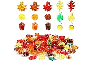 Kesote Sensory Bin Fillers, 90pcs Fall Table Scatter Fall Leaves Pine Cones...