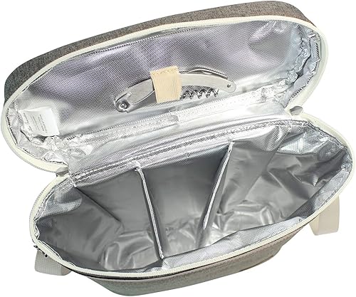 Miniatura 49 de ZORMY Bolsa de vino aislada para una sola botella, 1 botella de vino bolsa acolchada enfriador de vino perfecto para amantes del vino o regalo