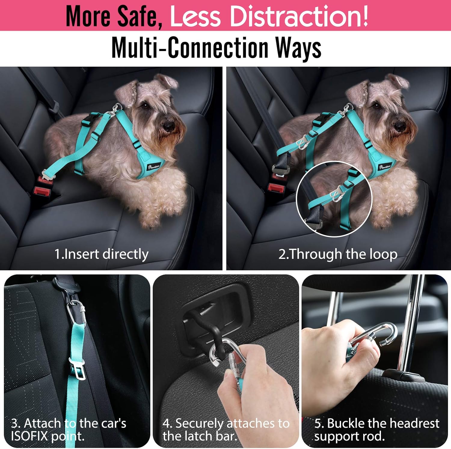 Secure Travels: A Review of the Pawaboo Adjustable Dog Safety Vest Harness