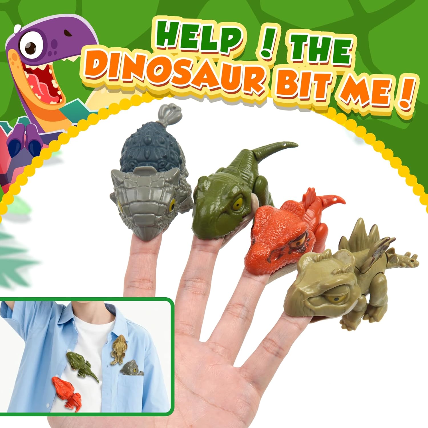 4 Pack Hatching Dinosaur Eggs for Kids Boys, Travel Toys Essentials for Toddlers Kids Jumbo Dinosaur Eggs Surprise Birthday Gift Toys for Boys Aged 3 4 5 6 7 8 Year Old Easter Basket Stuffer Gift Girl
