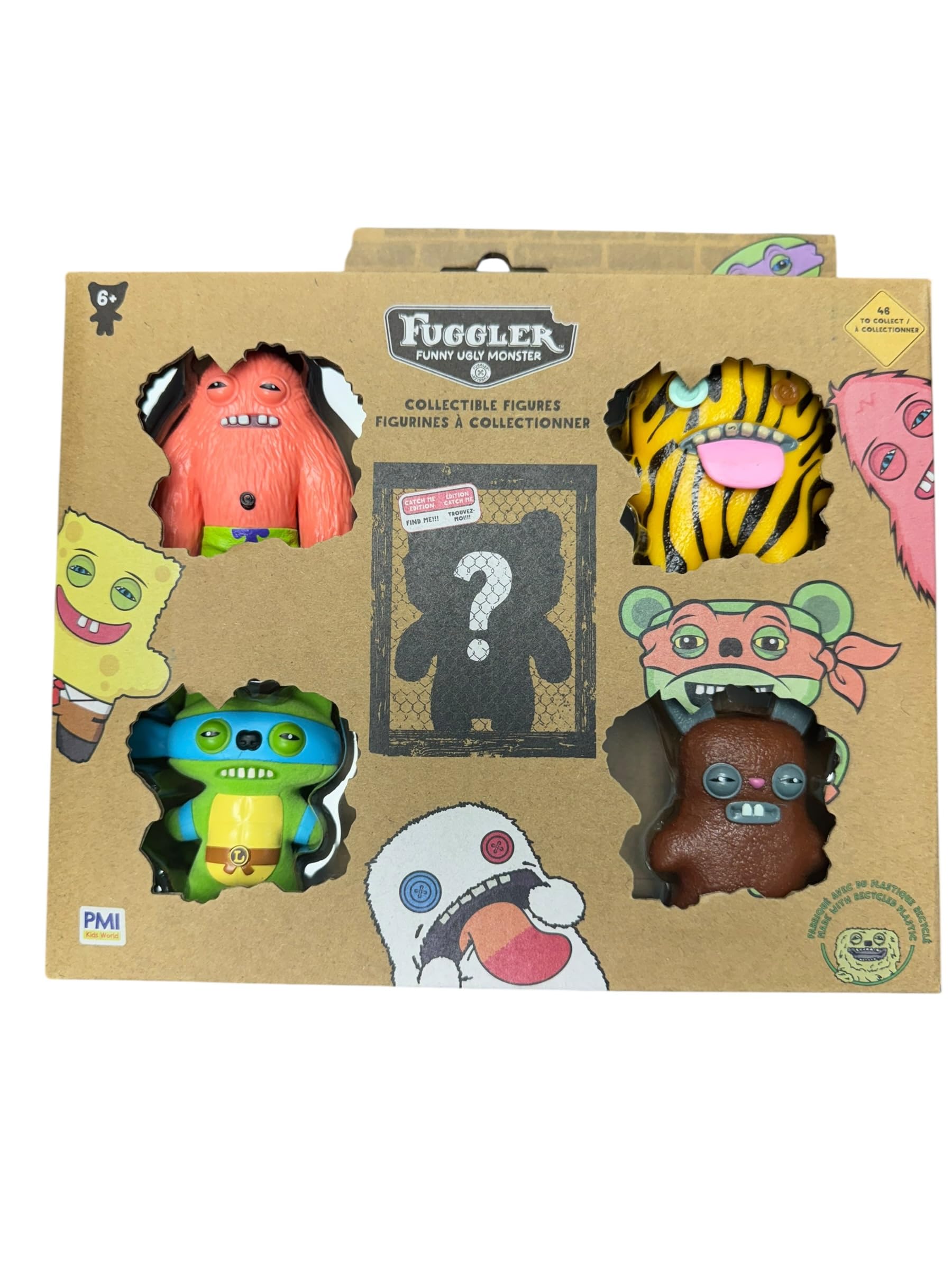 Fuggler Personaggi da collezione Serie 2, confezione da 5, figure da 6,3 cm - 5 figure casuali per confezione