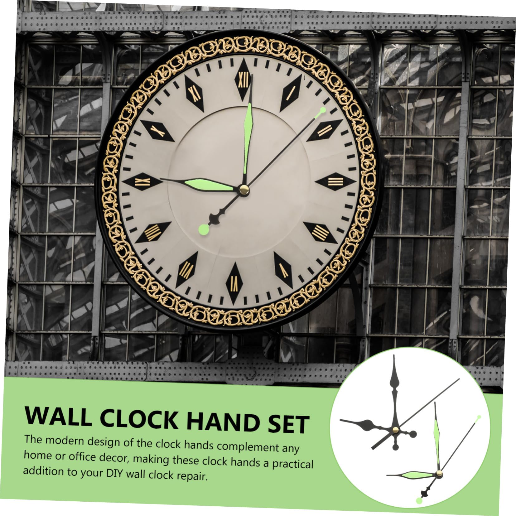 Artibetter 30sätze Teiliges Uhrzeiger Für Wanduhr Metallische Leuchtende Uhrzeiger Für -reparaturen Und Heimdekoration Passend Für Verschiedene Installieren Und Leichtgewichtig