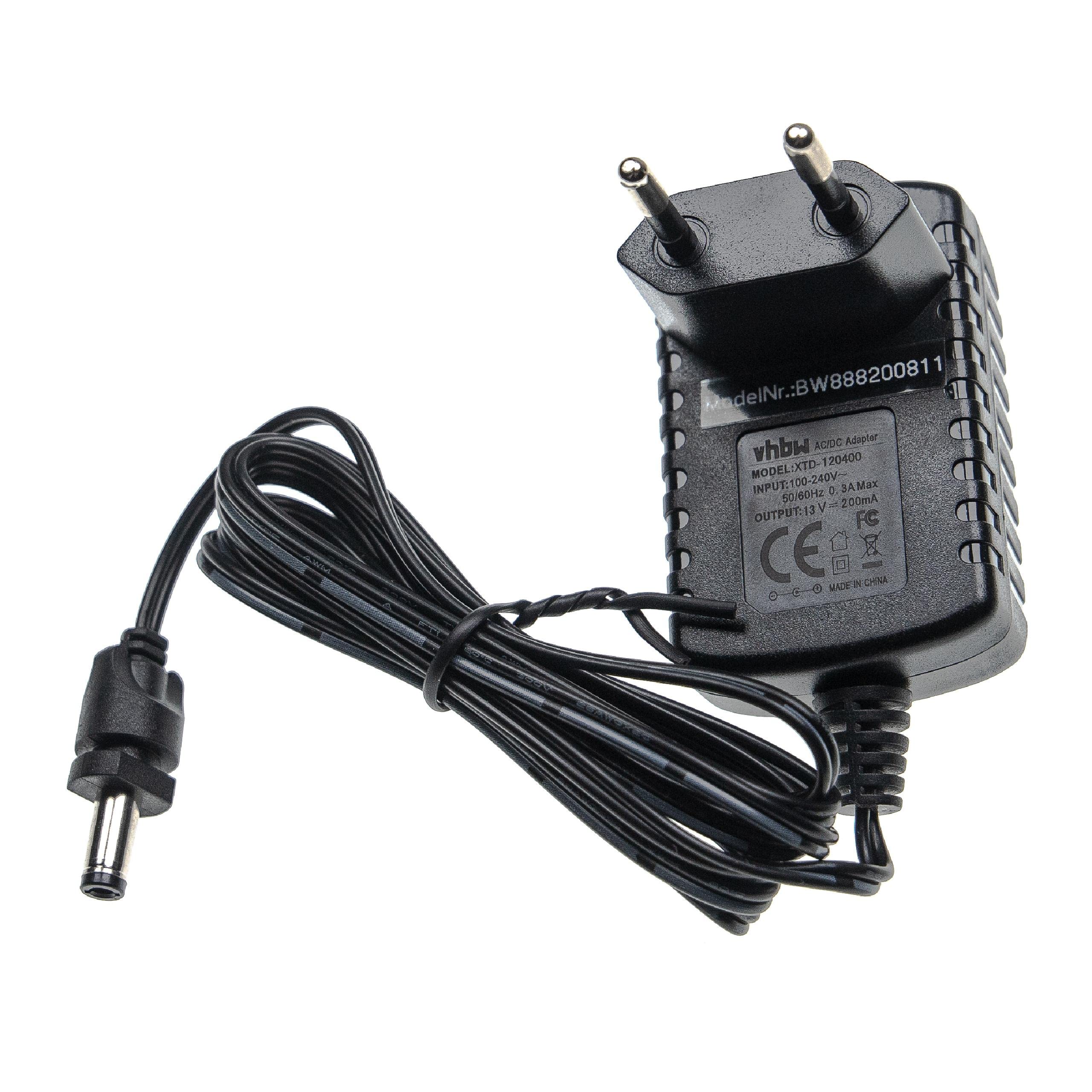 Caricabatterie Vhbw 18V Compatibile Con Bosch 12010782, 12023914 - Alimentatore Per Aspirapolvere A Batteria Con Spina Euro - 9W